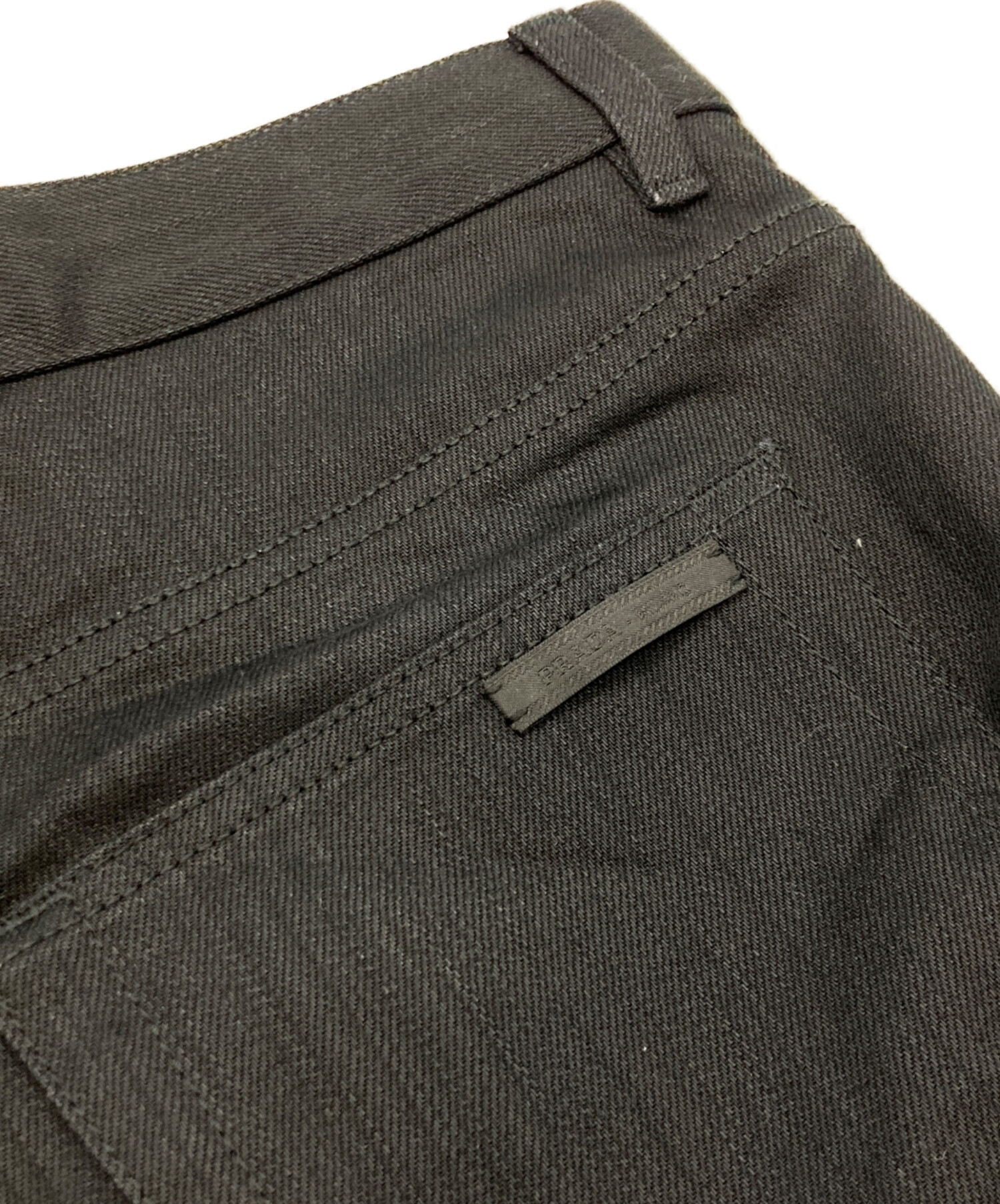 中古・古着通販】PRADA (プラダ) ブラックデニムパンツ ブラック