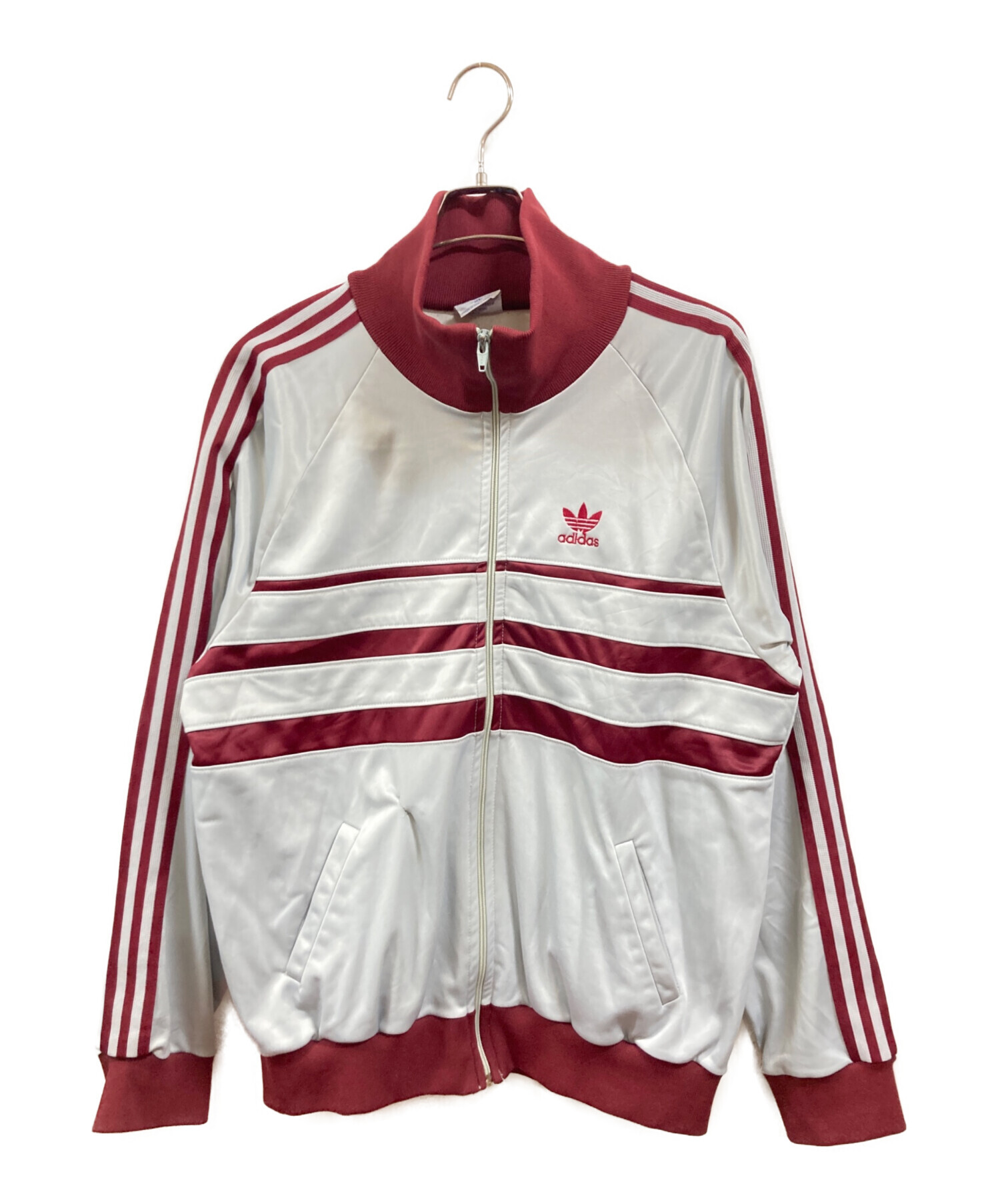 adidas トラックジャケット ホワイト/レッド古着 中古・古着通販】adidas (アディダス) トラックジャケット ブルー