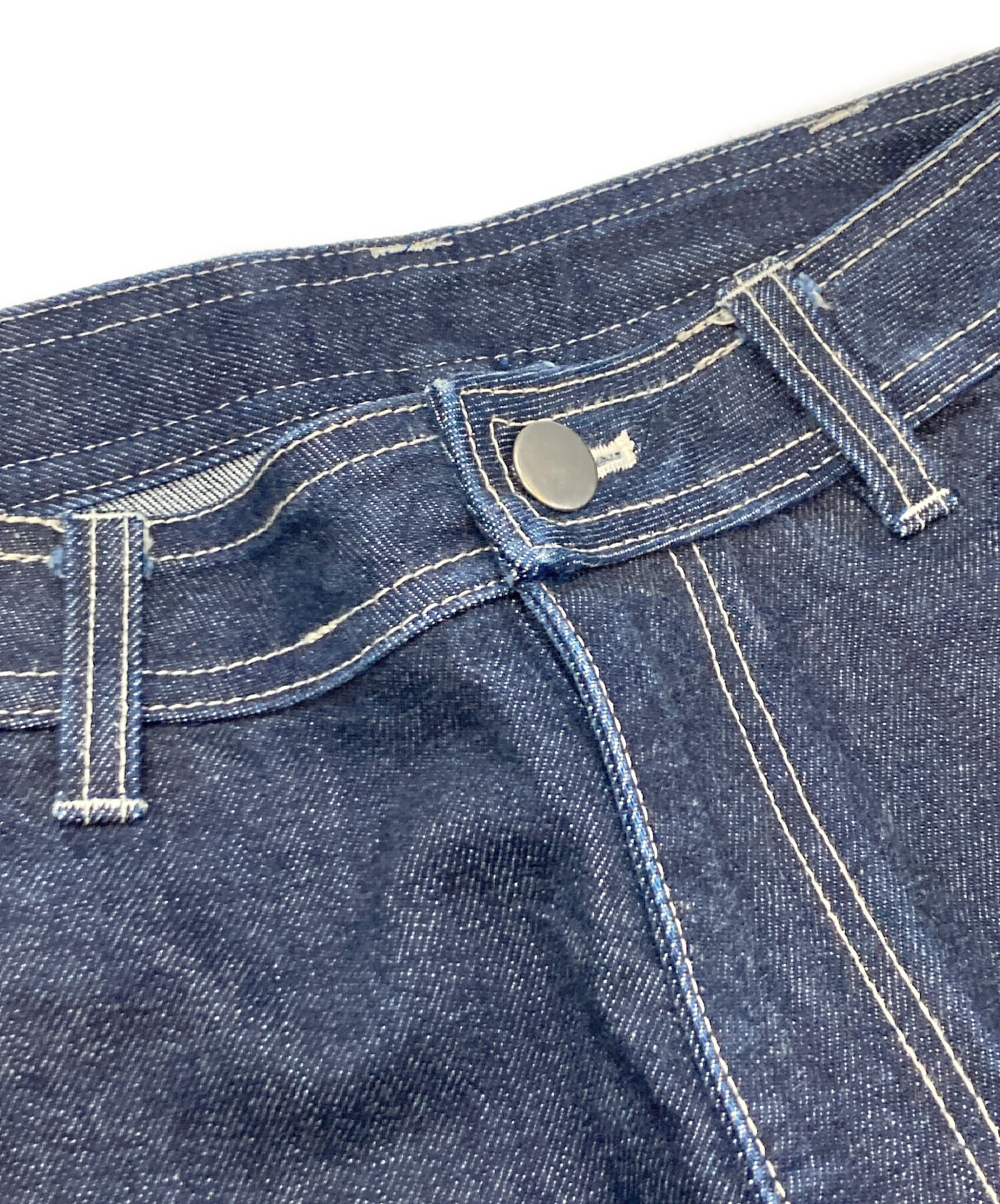 中古・古着通販】babaghuri (ババグーリ) デニムパンツ ネイビー