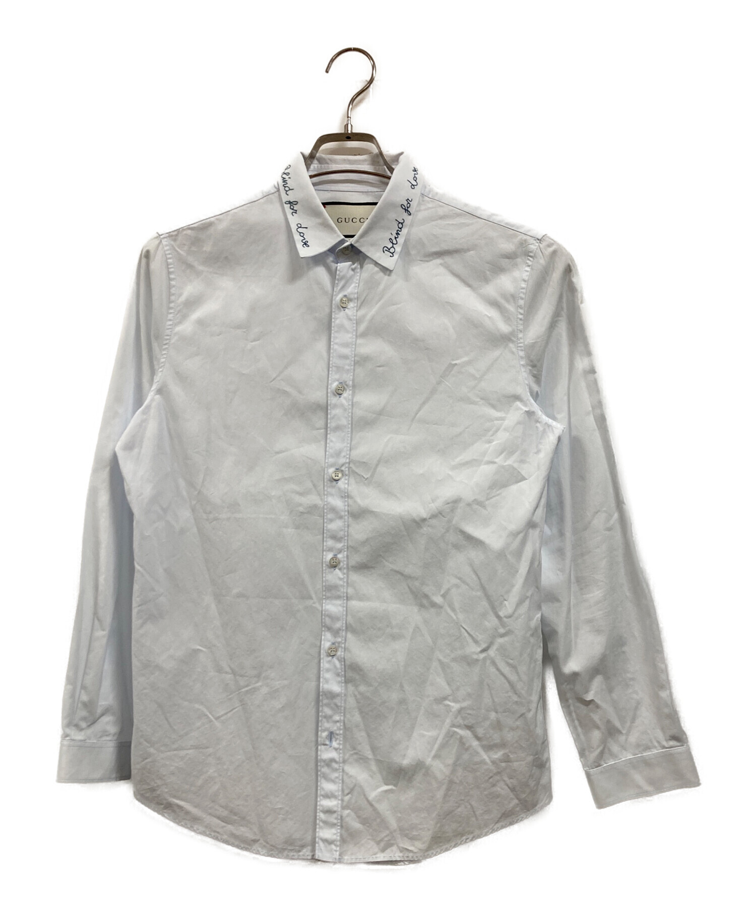 中古・古着通販】GUCCI (グッチ) エンブロイダリーデューグシャツ 