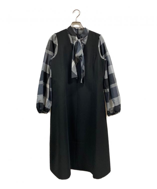 BLUE LABEL ブルーレーベルクレストブリッジ ジャンバースカート 中古・古着通販】BLUE LABEL CRESTBRIDGE (ブルーレーベルクレスト
