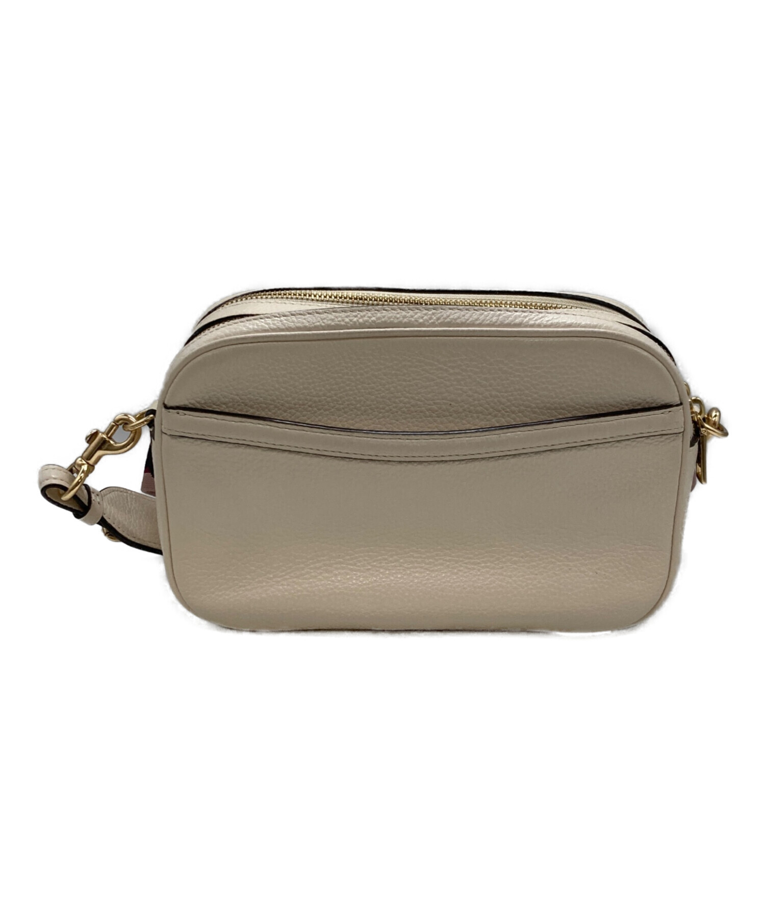 【美品】coachショルダーバック 中古・古着通販】COACH (コーチ) ショルダーバッグ アイボリー