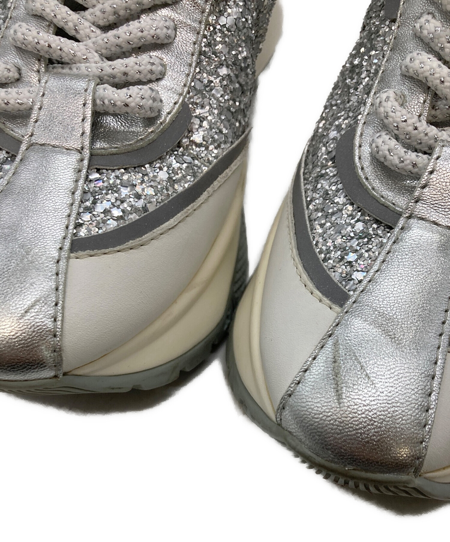 中古・古着通販】JIMMY CHOO (ジミーチュウ) Raine Glitter スニーカー