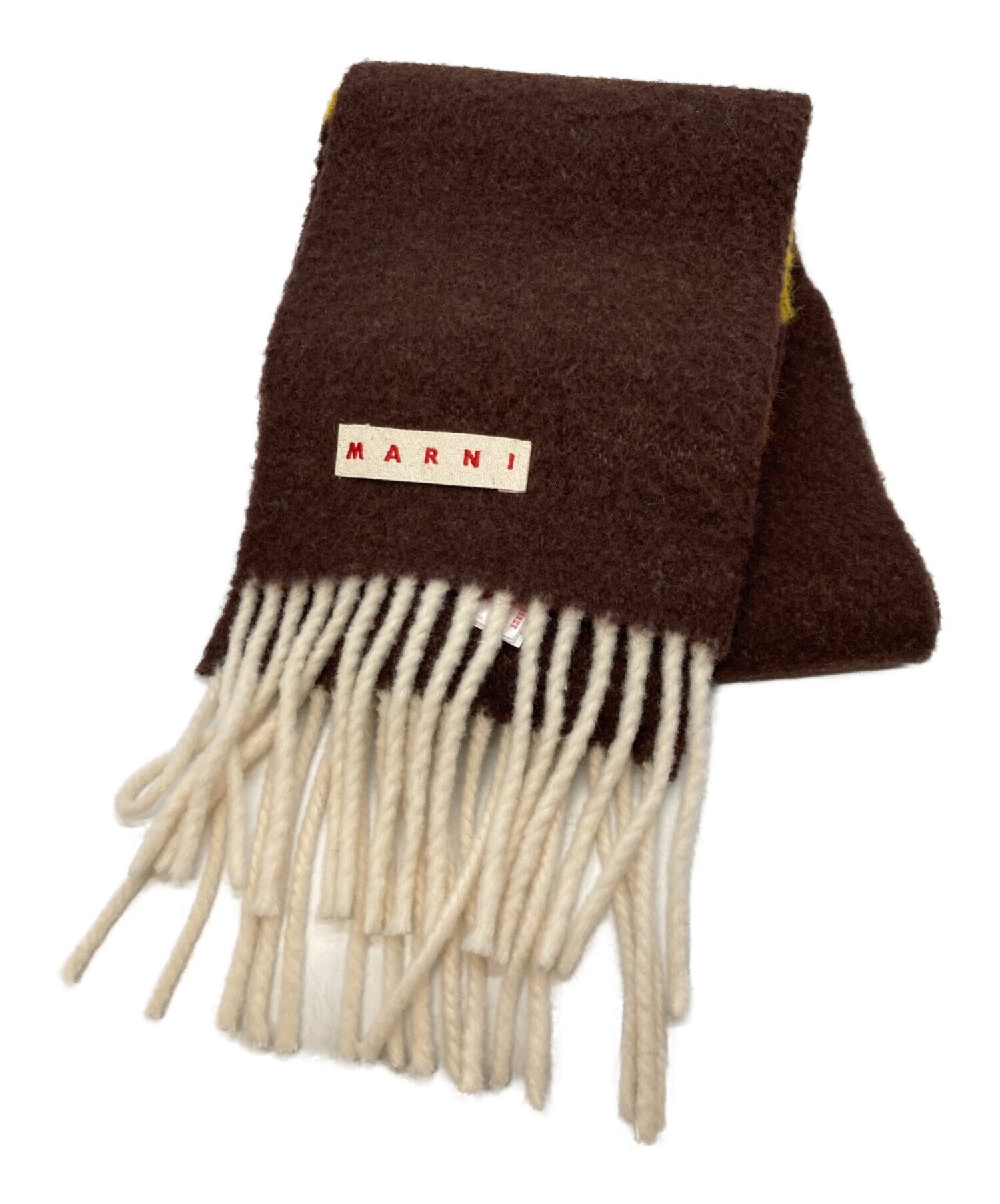 Marni ブラウンアルパカスカーフ 中古・古着通販】MARNI (マルニ) アルパカ混ストール ブラウン