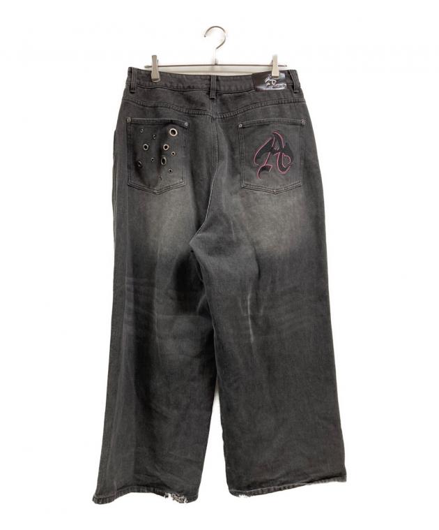 antimidバギーデニム 中古・古着通販】ANTIMID (アンチミッド) ハトメスタッズバギーデニム