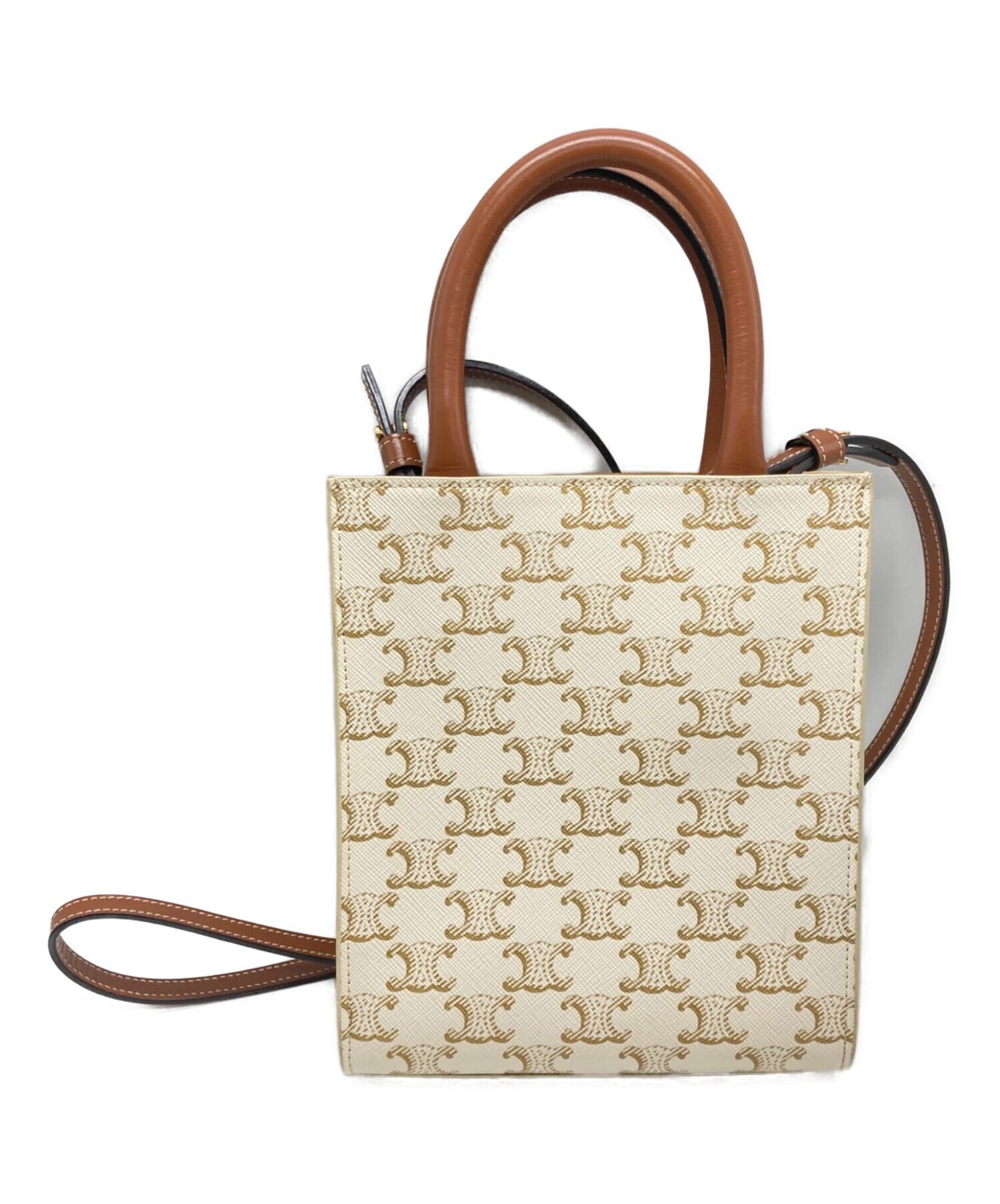 中古・古着通販】CELINE (セリーヌ) ミニバーティカルカバ ホワイト