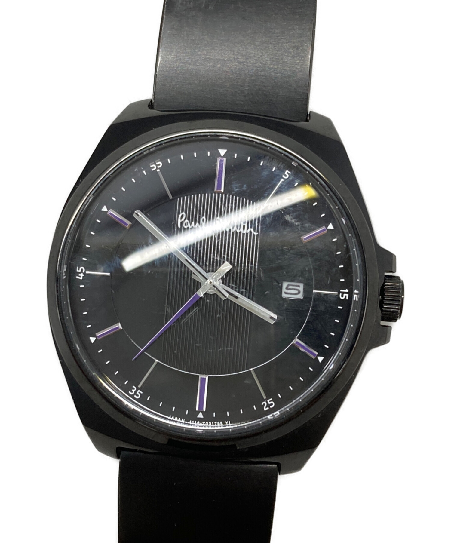 【1000本限定】PS Paul Smith 腕時計 クローズドアイズ ブラック 中古・古着通販】Paul Smith (ポールスミス) クローズドアイズ デイト