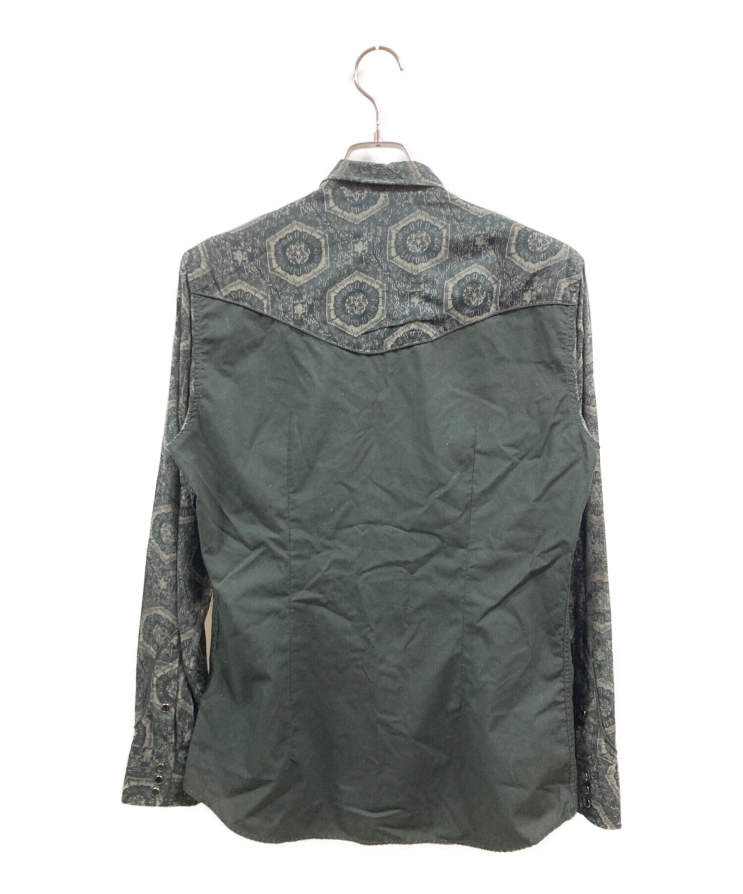 中古・古着通販】DIESEL (ディーゼル) ペイズリー柄ウエスタンシャツ 