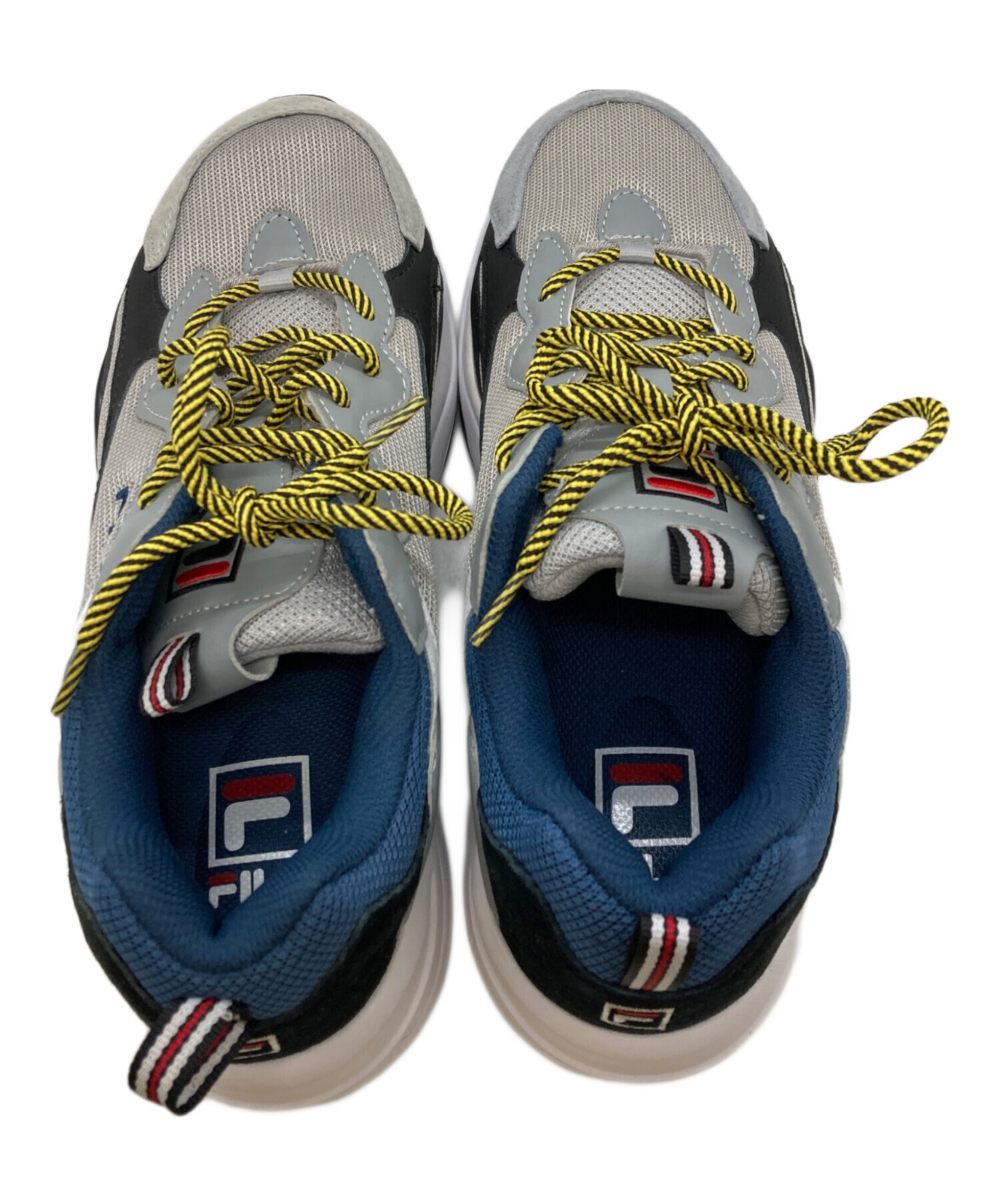 中古 フィラモニカ 13 G 中古・古着通販】FILA (フィラ) ローカットスニーカー グレー×ネイビー