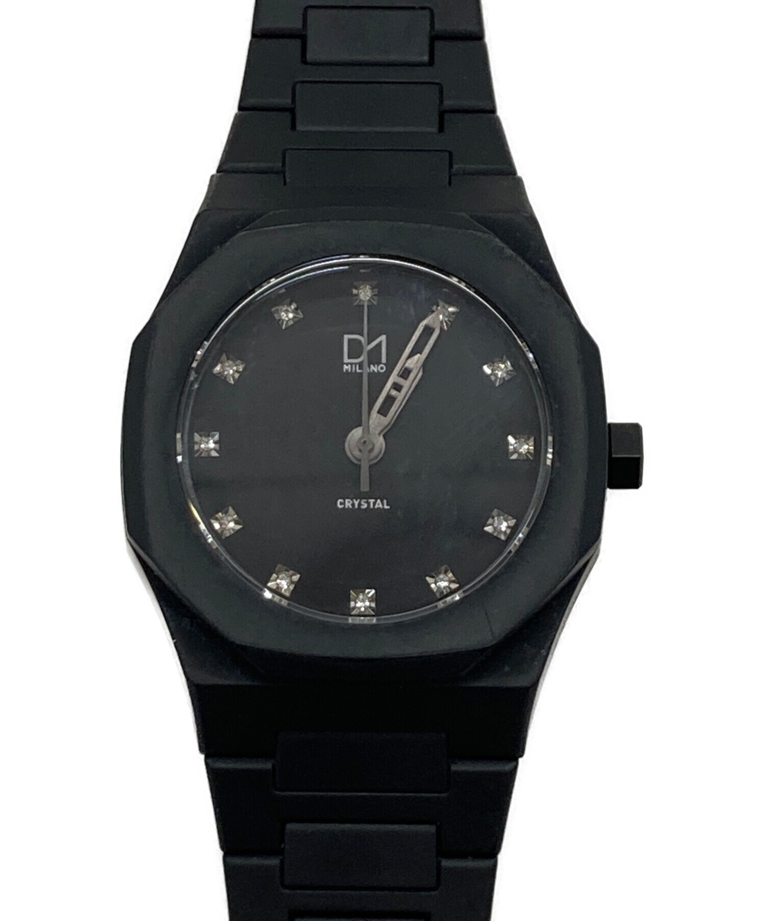 【美品】D1MILANOブラック アナログ腕時計 中古・古着通販】D1MILANO (ディーワンミラノ) アナログウォッチ