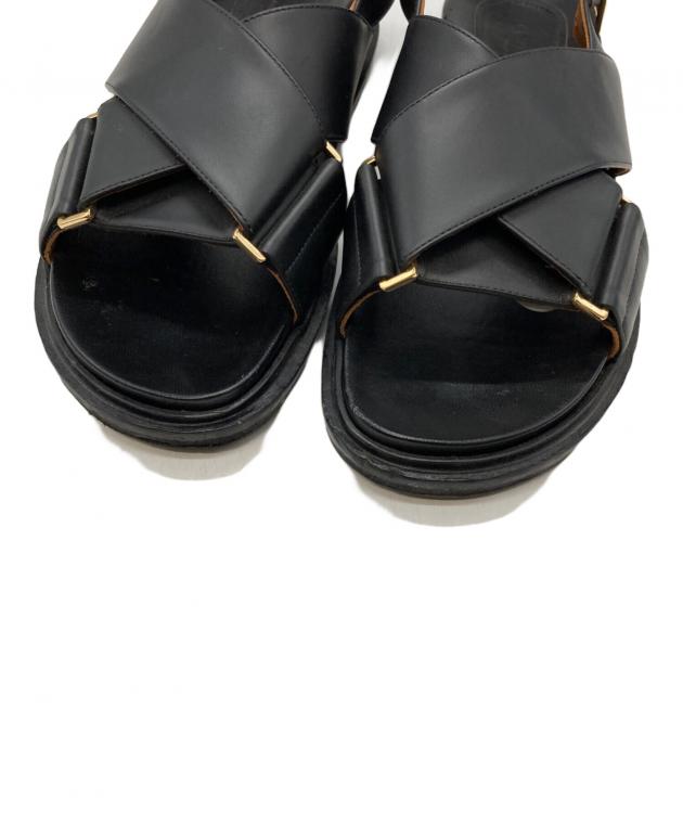 中古・古着通販】MARNI (マルニ) FUSSBET CRISCROSS SANDAL ブラック