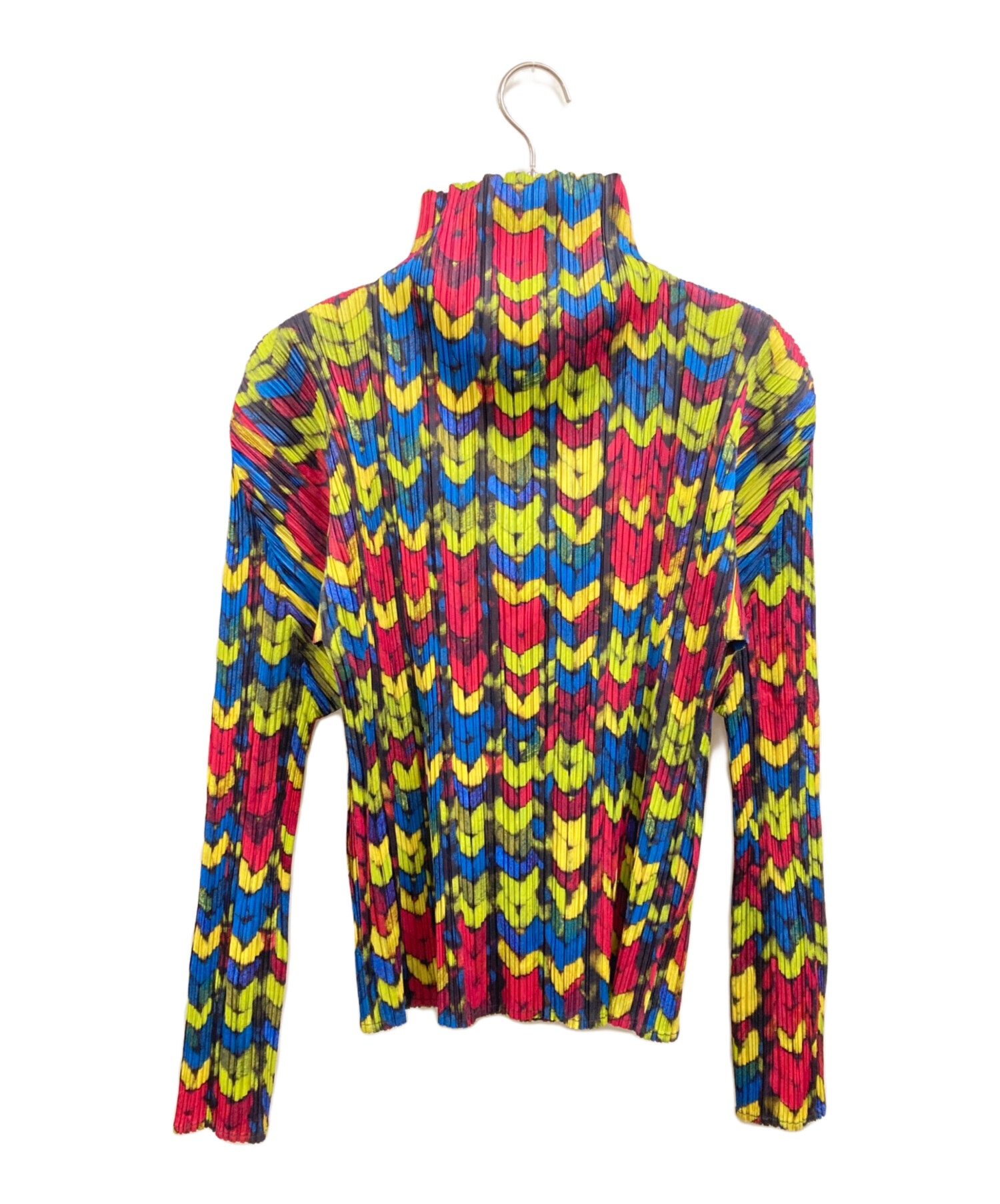 PLEATS PLEASE カラフル長袖トップス 中古・古着通販】PLEATS PLEASE (プリーツプリーズ) 総柄プリーツ