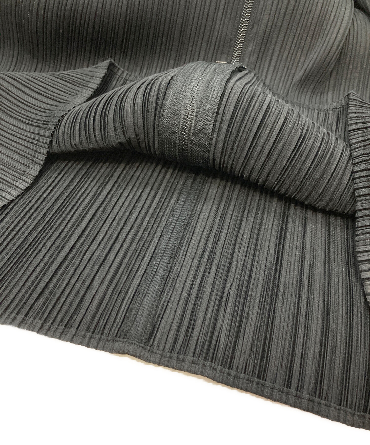 G592 PLEATS PLEASE スカート ウエストゴム フロントジップ 3 中古・古着通販】PLEATS PLEASE (プリーツプリーズ) フロントジップ