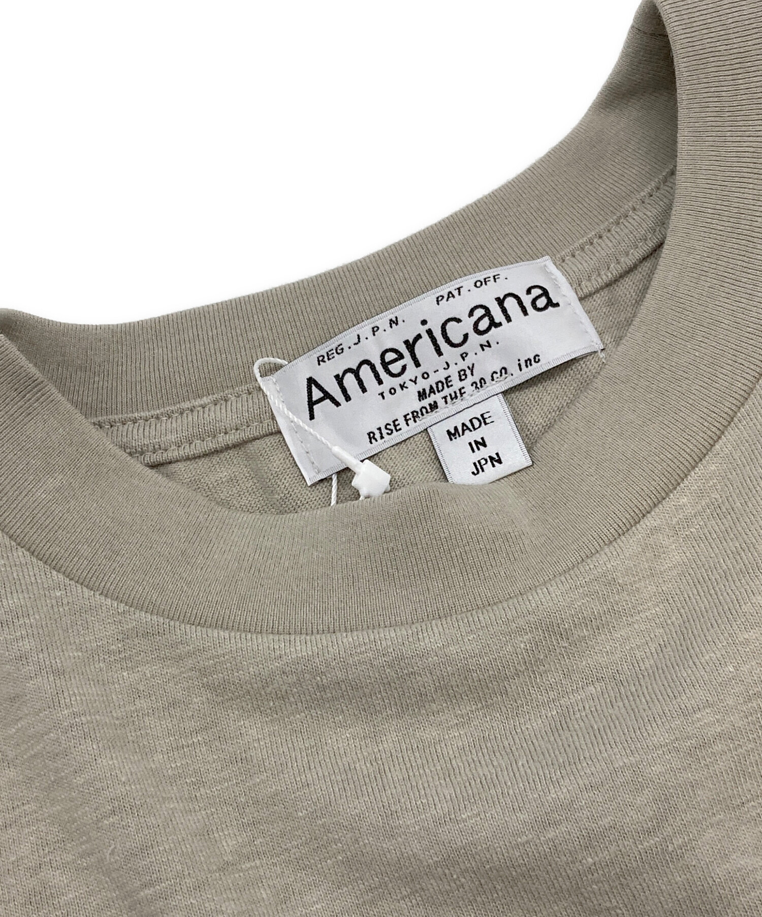 中古・古着通販】Americana (アメリカーナ) HEY DUDE Tシャツ ベージュ