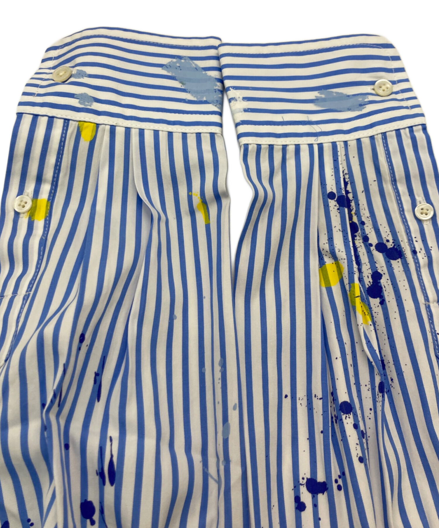 Ralph Lauren ペイント加工シャツ オックスフォード一点物風アート古着 中古・古着通販】POLO RALPH LAUREN (ポロ・ラルフローレン) ペイント