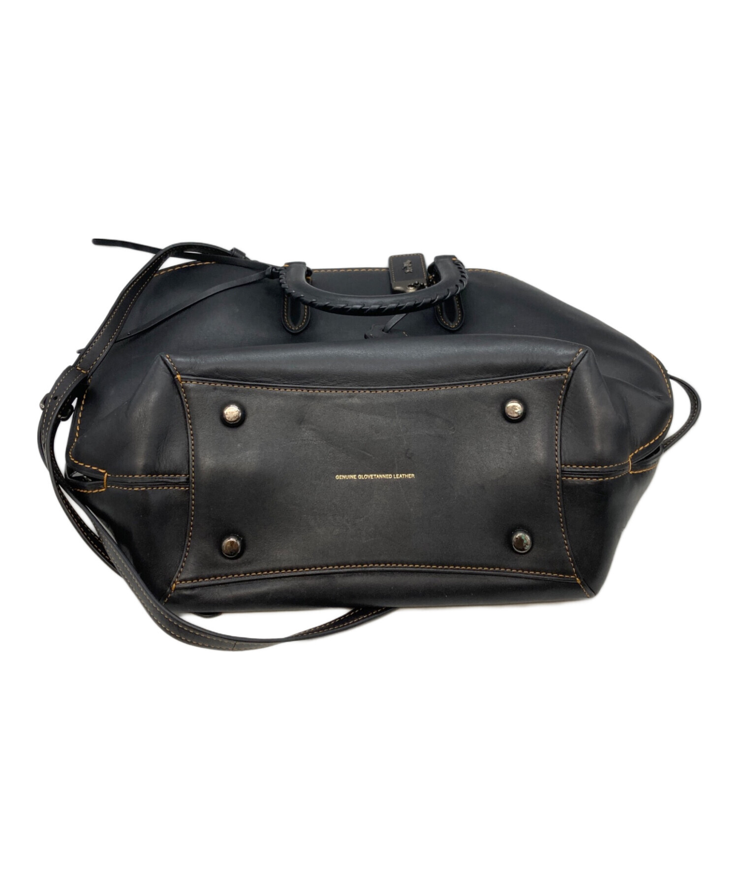 COACH ダコタサッチェル 2way ショルダー ハンド バッグ ブラック 中古・古着通販】COACH (コーチ) ダコタ サッチェル ブラック