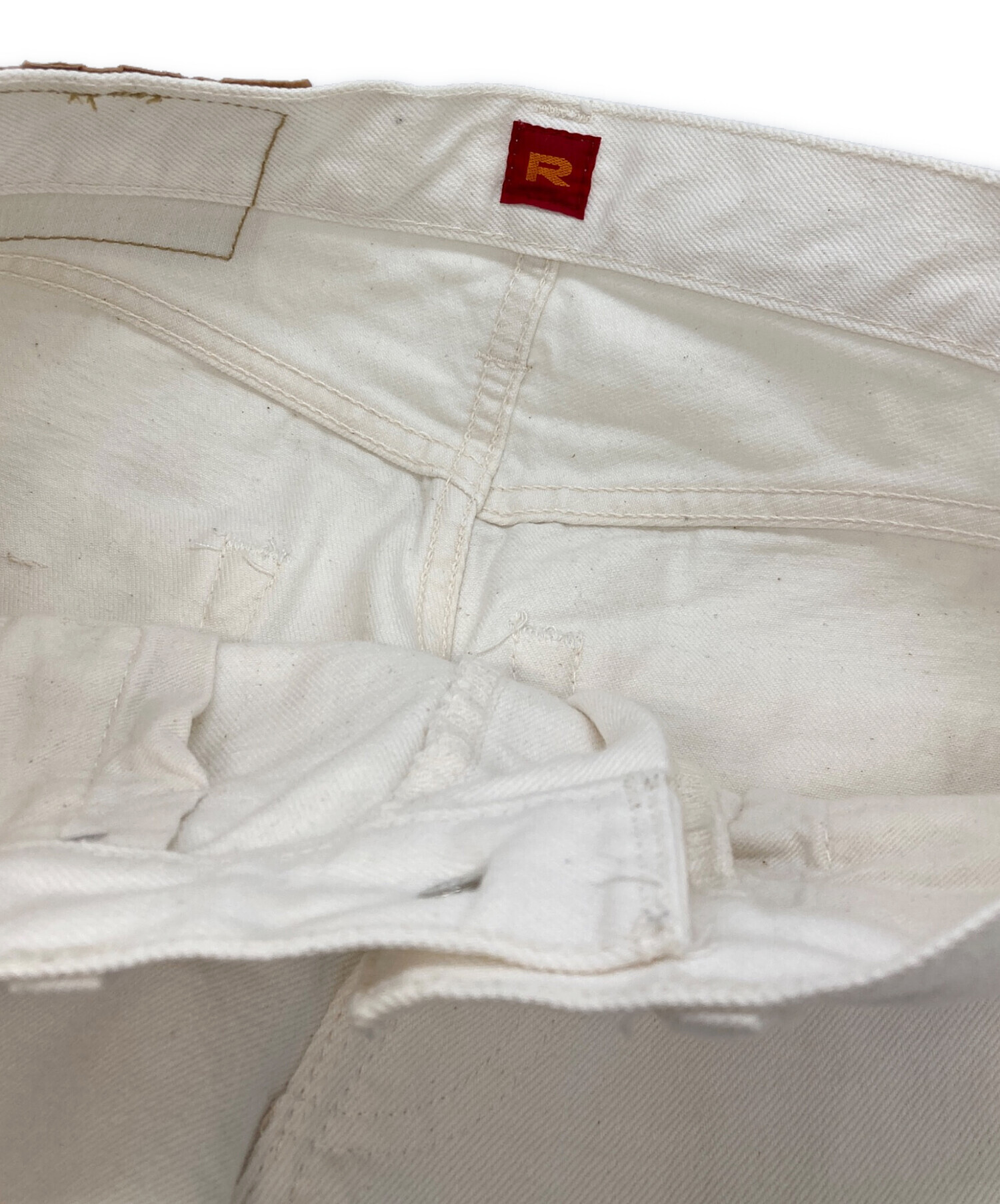 中古・古着通販】RESOLUTE (リゾルト) AA710ホワイトデニムパンツ