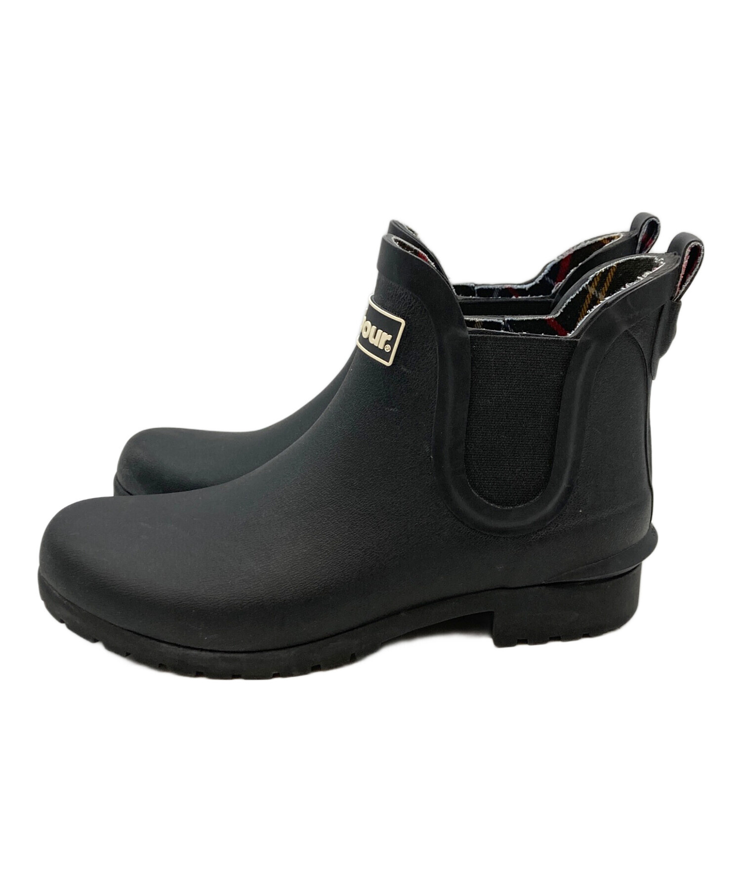 中古・古着通販】Barbour (バブアー) サイドゴアレインブーツ ブラック
