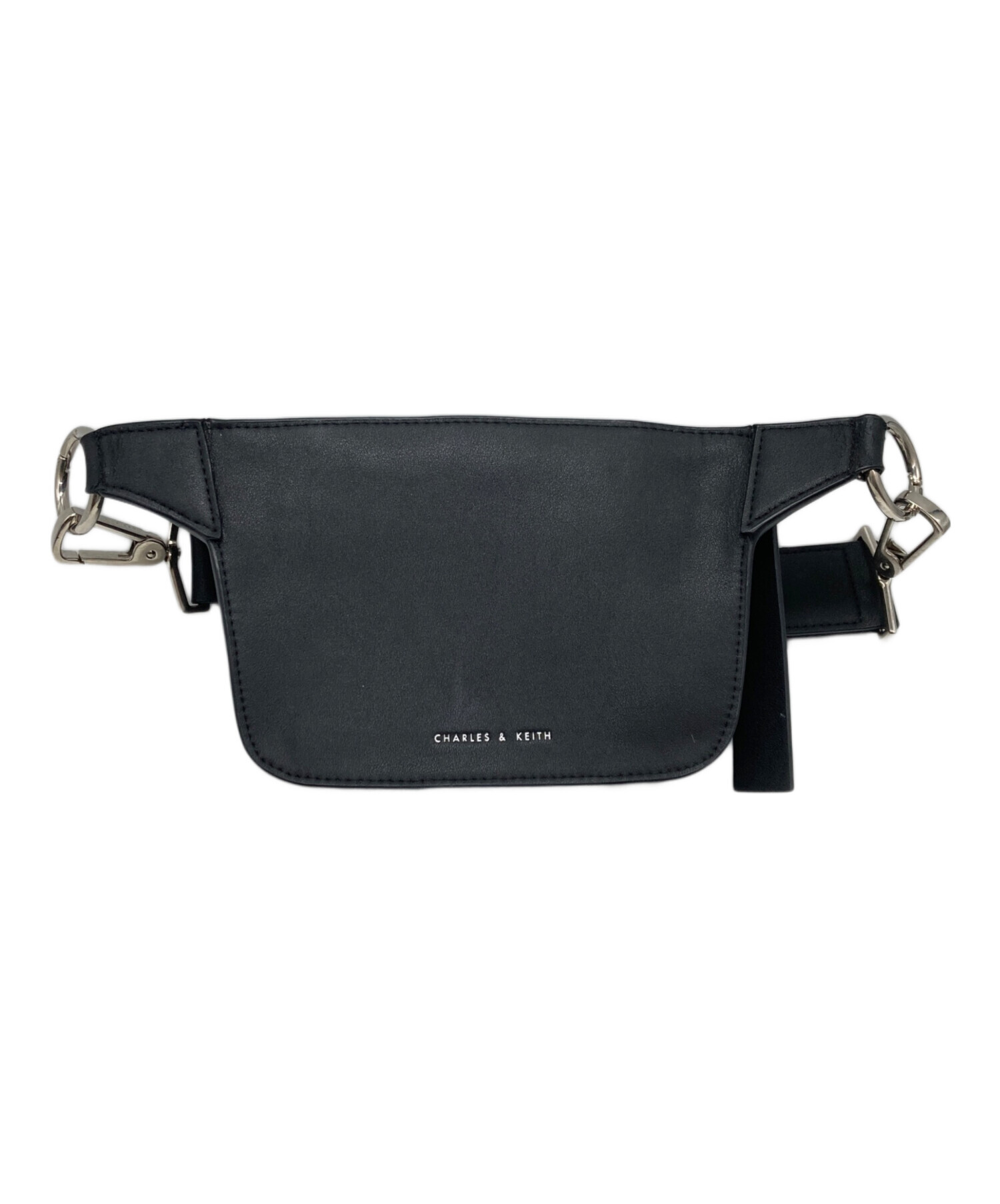 CHARLES & KEITH ショルダーバッグ ブラック 中古・古着通販】CHARLES & KEITH (チャールズアンドキース