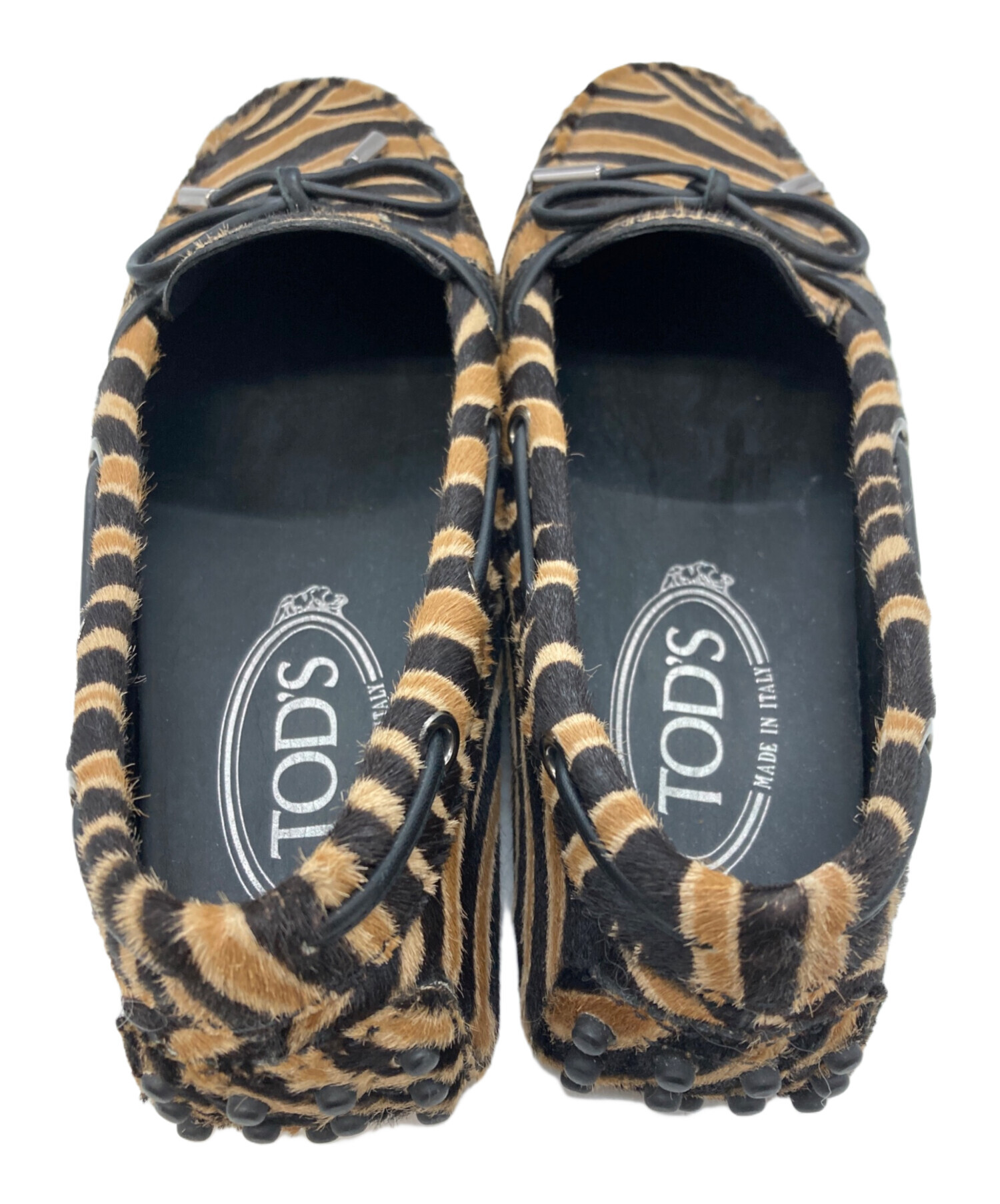 ♡新品未使用♡ トッズ　ドライビングシューズ ブラウン　スクエアトゥ　1786 中古・古着通販】TOD'S (トッズ) ドライビングシューズ ブラウン