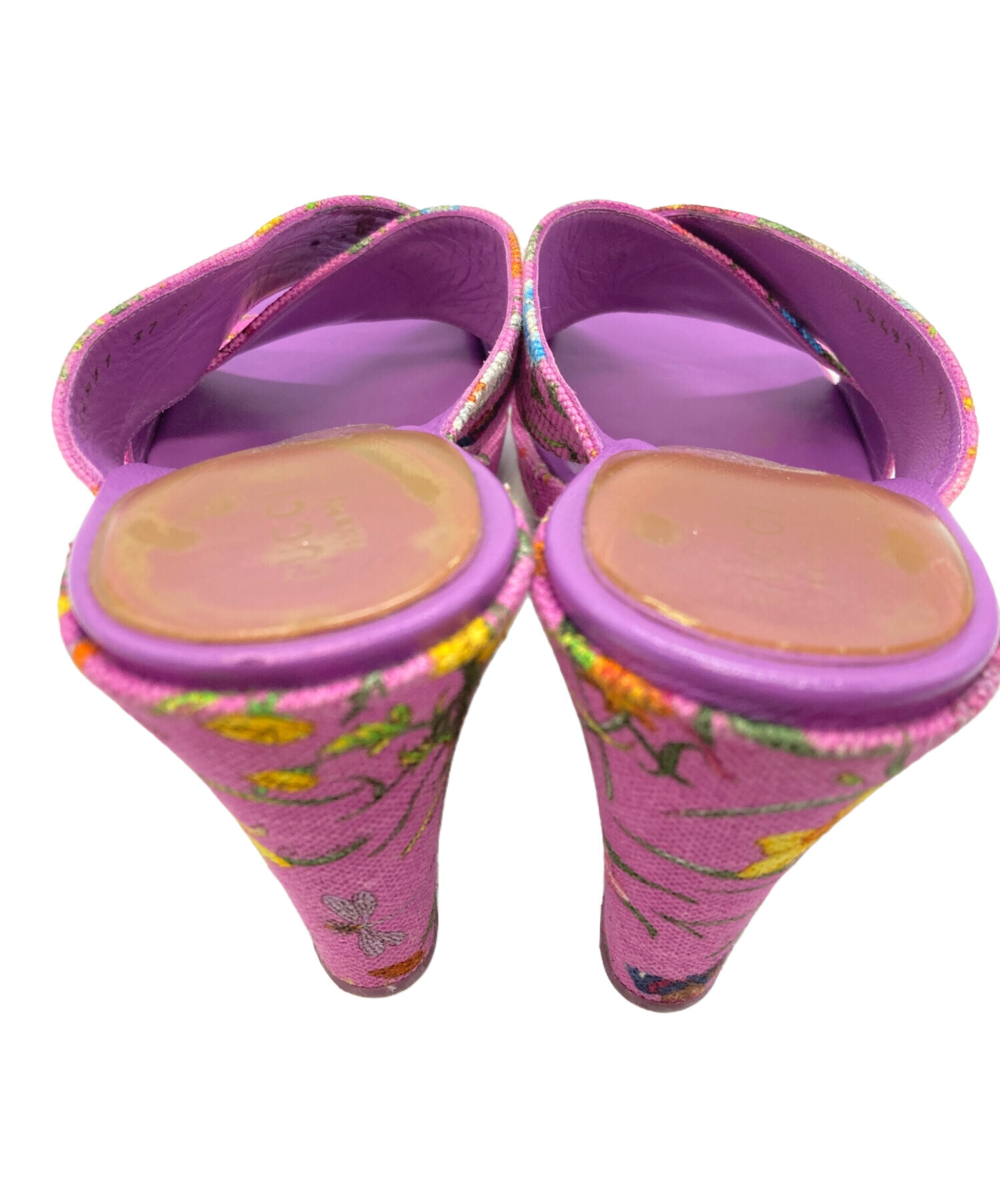 中古・古着通販】GUCCI (グッチ) フローラクロスストラップサンダル