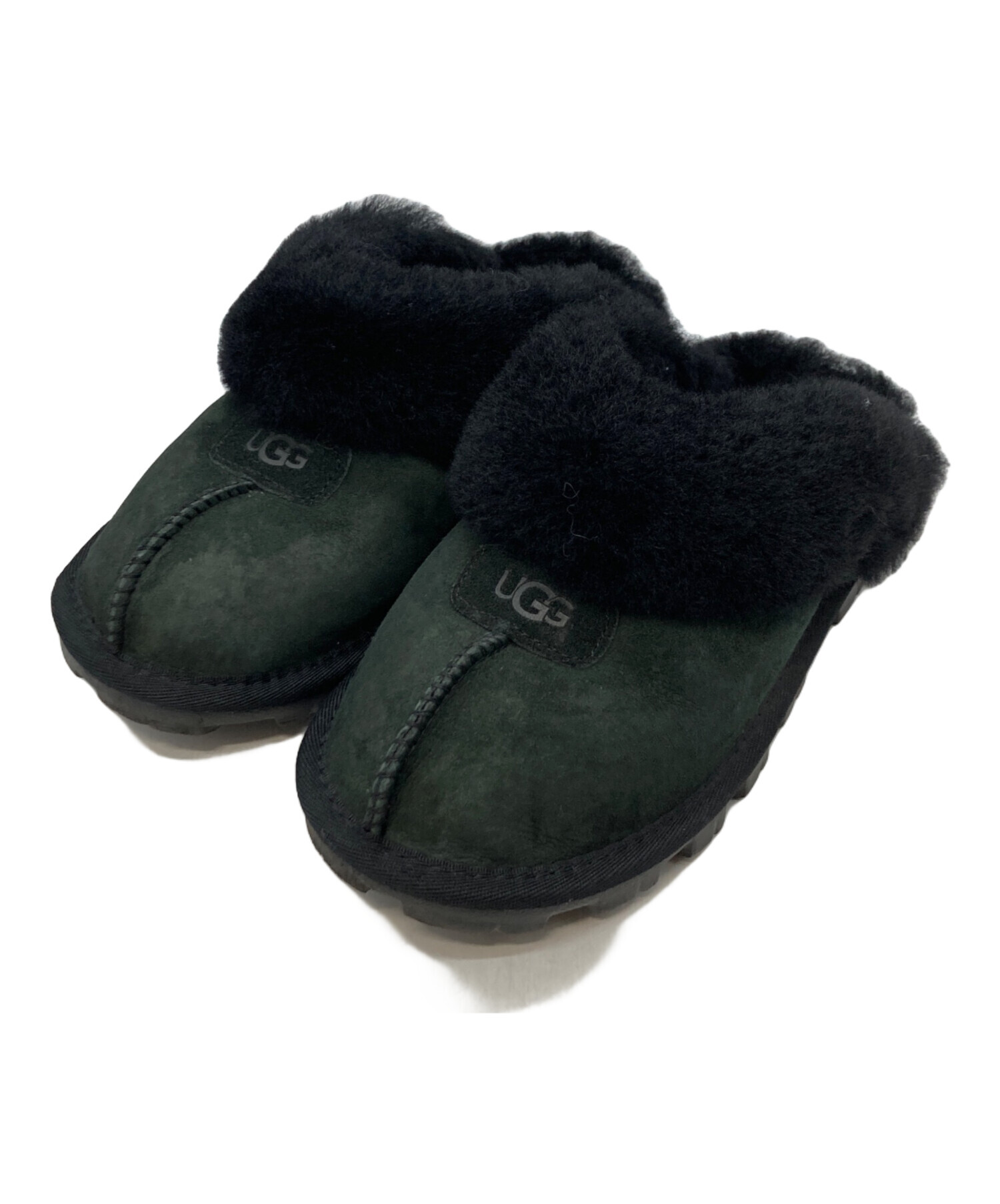 hattさん【美品】UGG フラッフピーコート 中古・古着通販】UGG (アグ) W COQUETTE ブラック サイズ:23｜ブランド