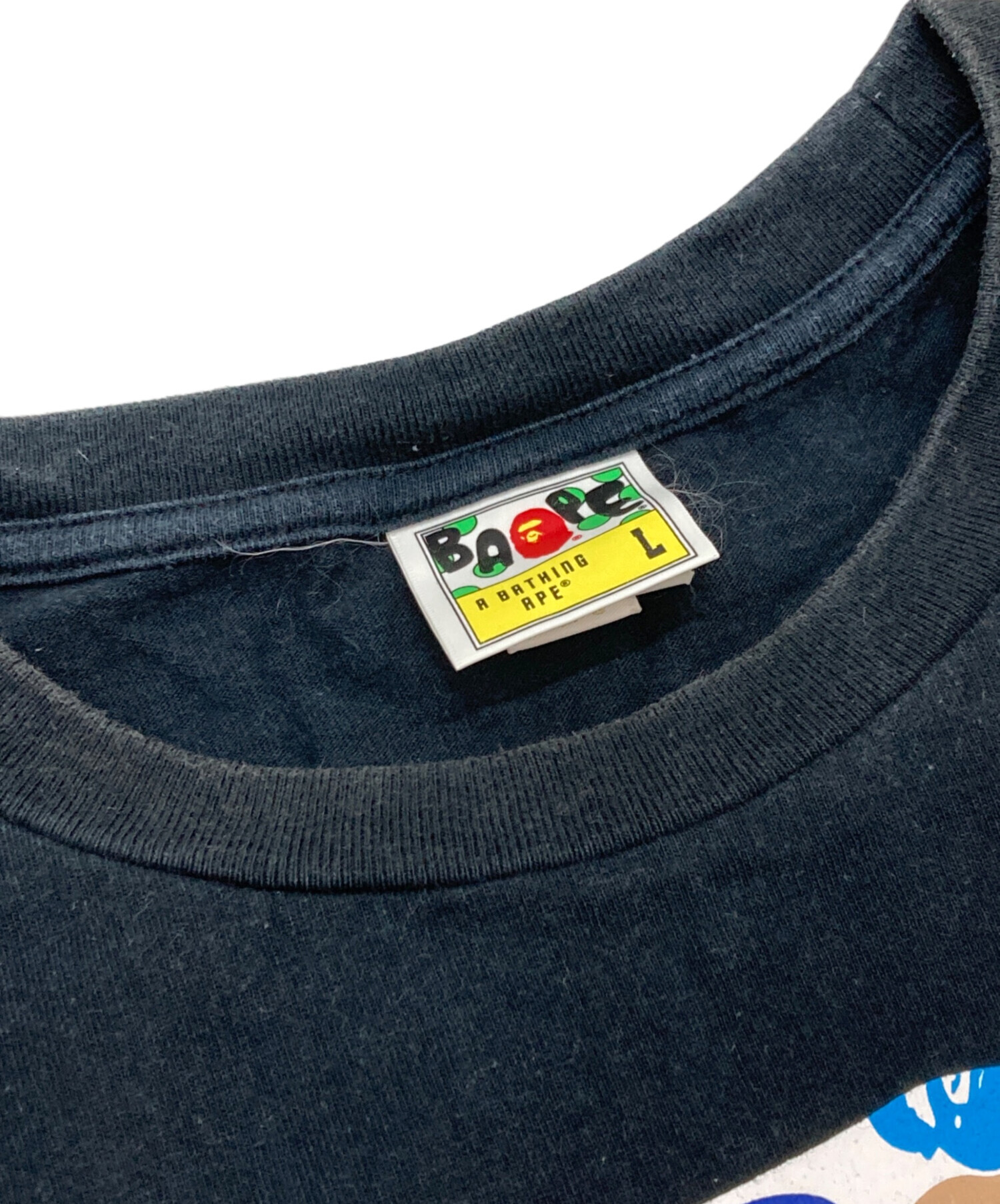 【極美品】アベイシングエイプ ビッグロゴＴシャツ 両面プリント XLサイズ相当 中古・古着通販】A BATHING APE (アベイシングエイプ) 両面ビッグロゴT