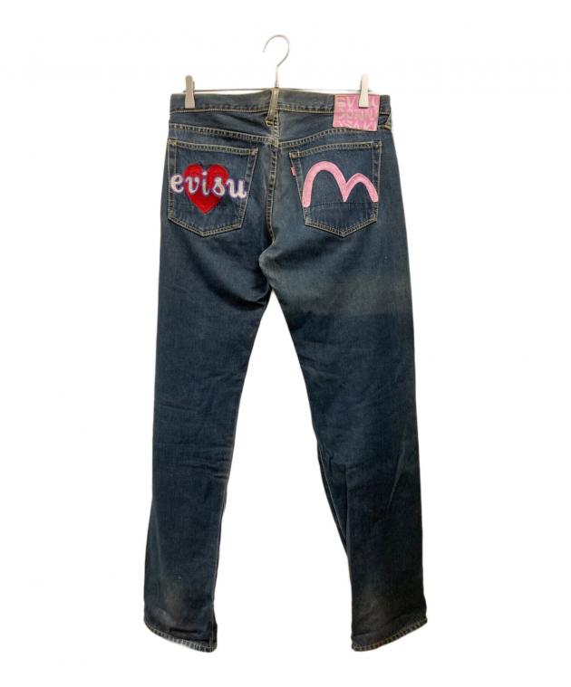 中古・古着通販】EVISU (エヴィス) DONNAデニムパンツ ブルー サイズ