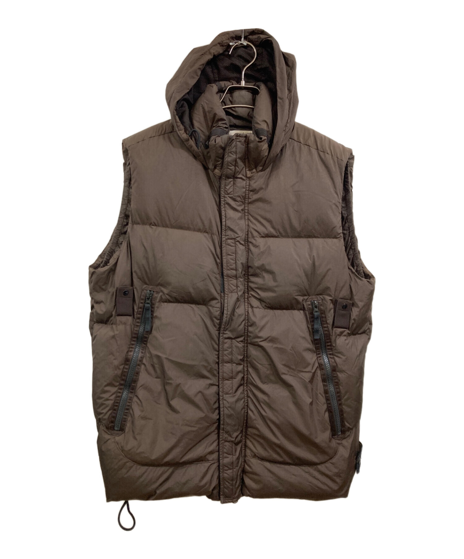 STONE  ストーンアイランド ダウンベスト 中古・古着通販】STONE ISLAND (ストーンアイランド) ガーメントダイ