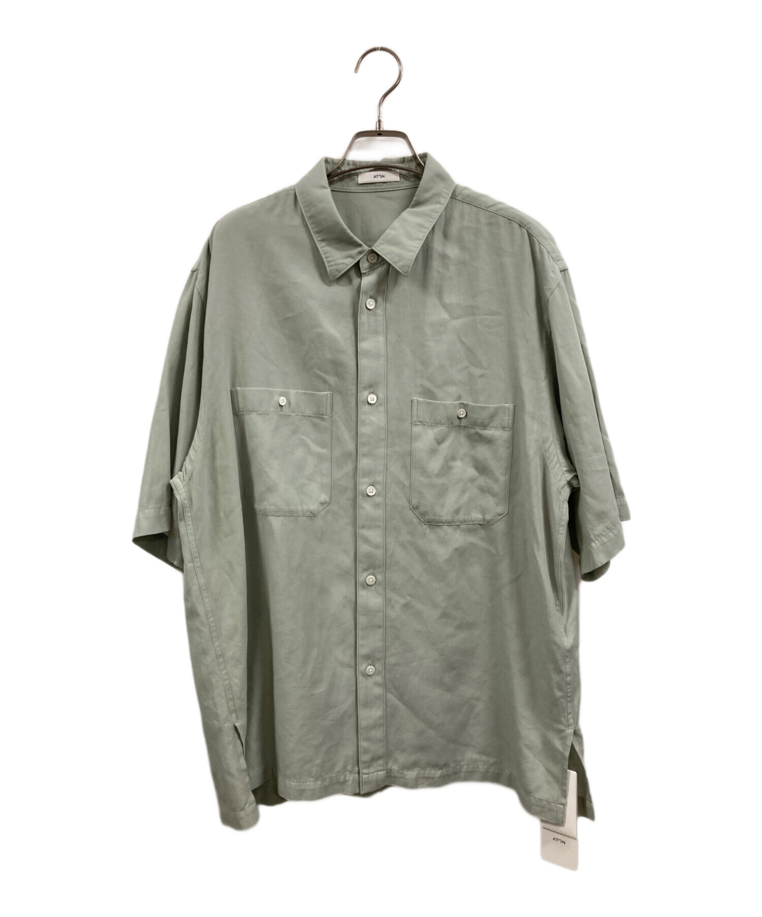 中古・古着通販】ATON (エイトン) COTTON SILK VIERA LOOSE FIT HALF
