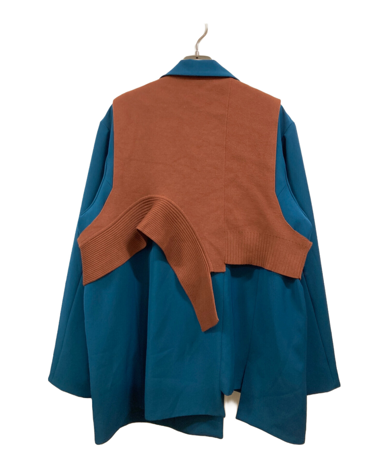 中古・古着通販】UN3D. (アンスリード) KNIT DOCKING JK ブルー サイズ 