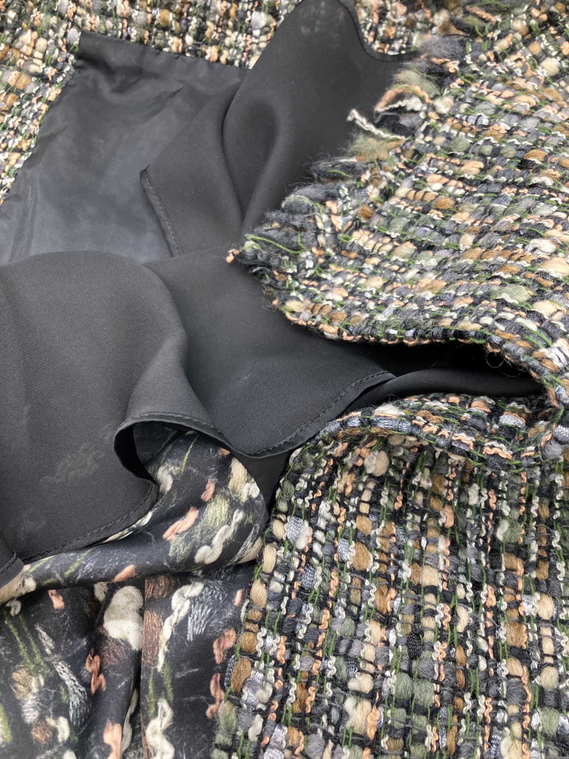 中古・古着通販】sacai (サカイ) 21AW Tweed Maxi Skirt MULTI