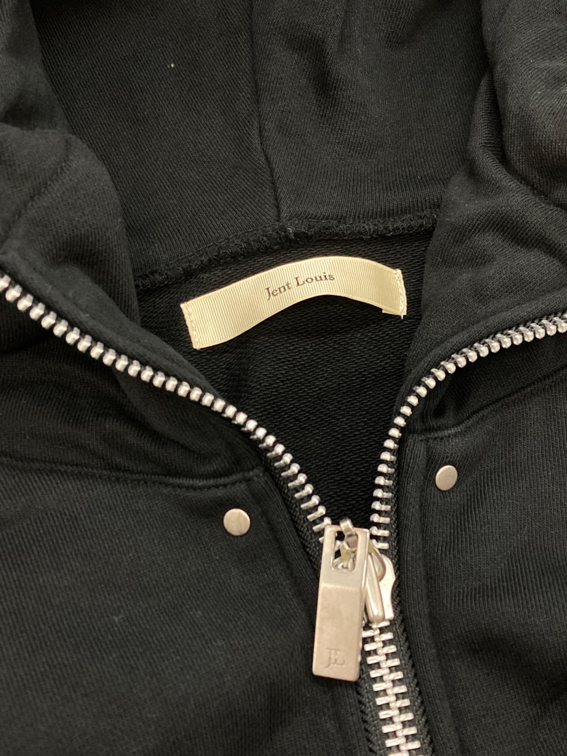 中古・古着通販】jent louis (ジェントルイス) zip hoodie ブラック