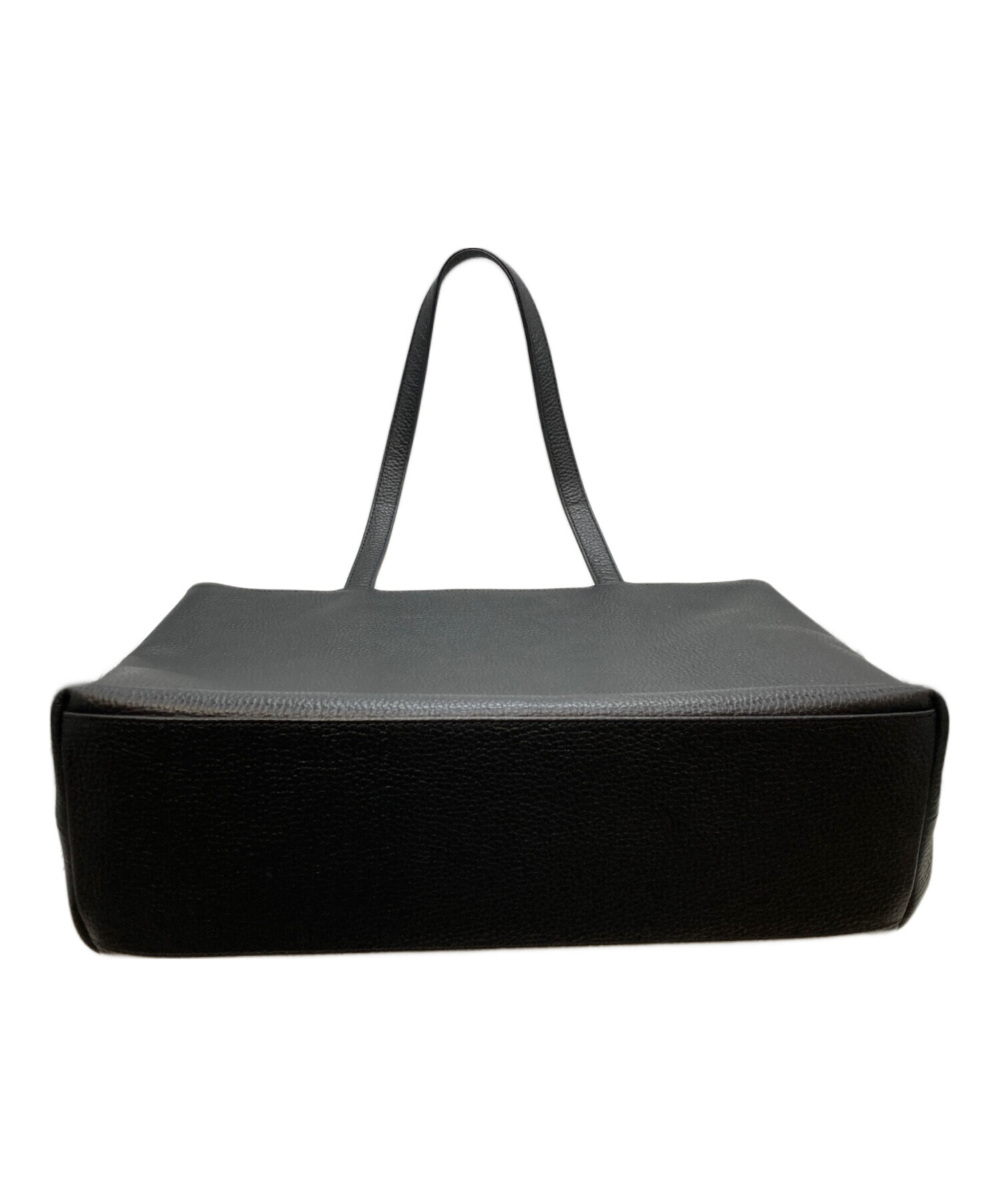 中古・古着通販】HUSHTUG (ハッシュタグ) レザートートバッグ ブラック 