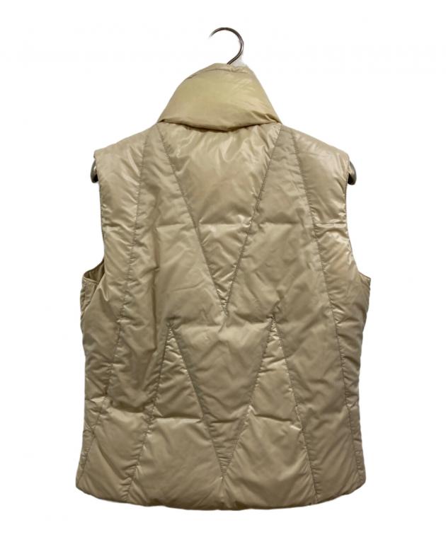 モンクレール リバーシブル ベージュ ダウンベスト 中古・古着通販】MONCLER (モンクレール) リバーシブルダウンベスト