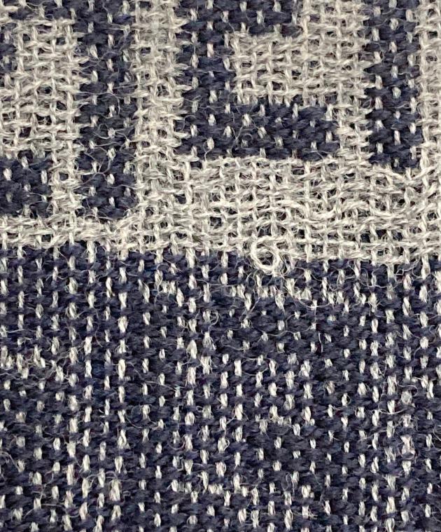中古・古着通販】FENDI (フェンディ) ズッカ柄マフラー ネイビー