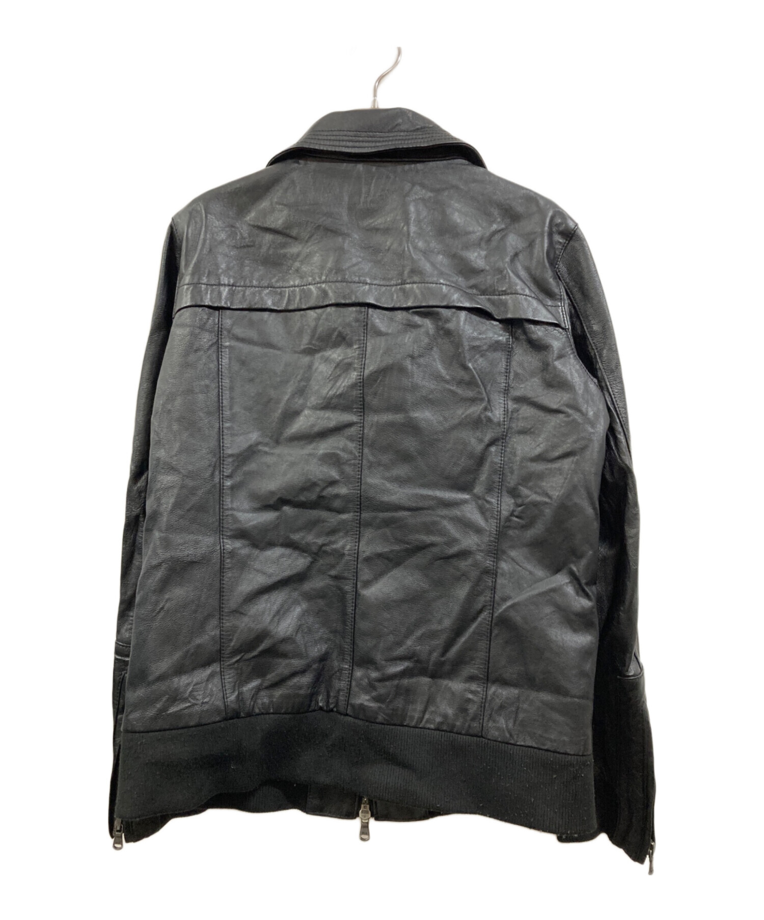 RETRO GRADE ブラックレザージャケット M 中古・古着通販】Retro Grade (レトログレード) ピッグレザー