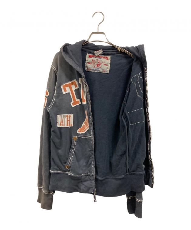角*田様 True religion old パーカー　Sサイズ 中古・古着通販】TRUE RELIGION (トゥルー レリジョン) ジップパーカー