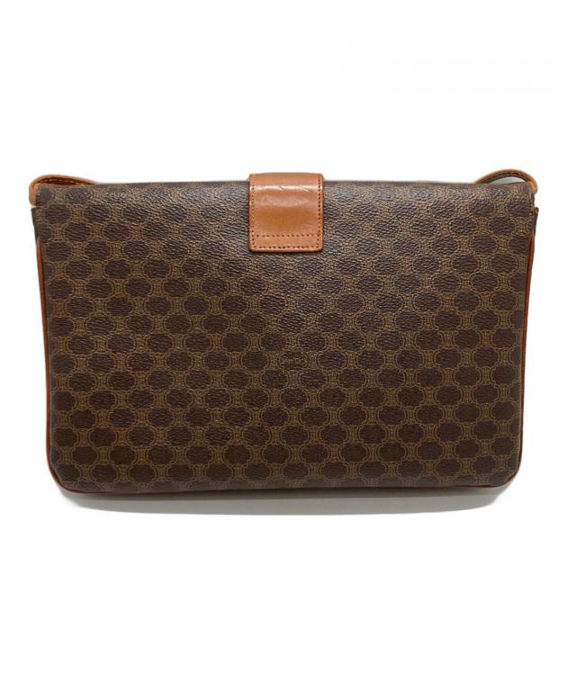 CELINE　マカダム柄ショルダーバッグ　綺麗ですがカビ臭有り　　中古品 中古・古着通販】CELINE (セリーヌ) マカダム柄ショルダーバッグ