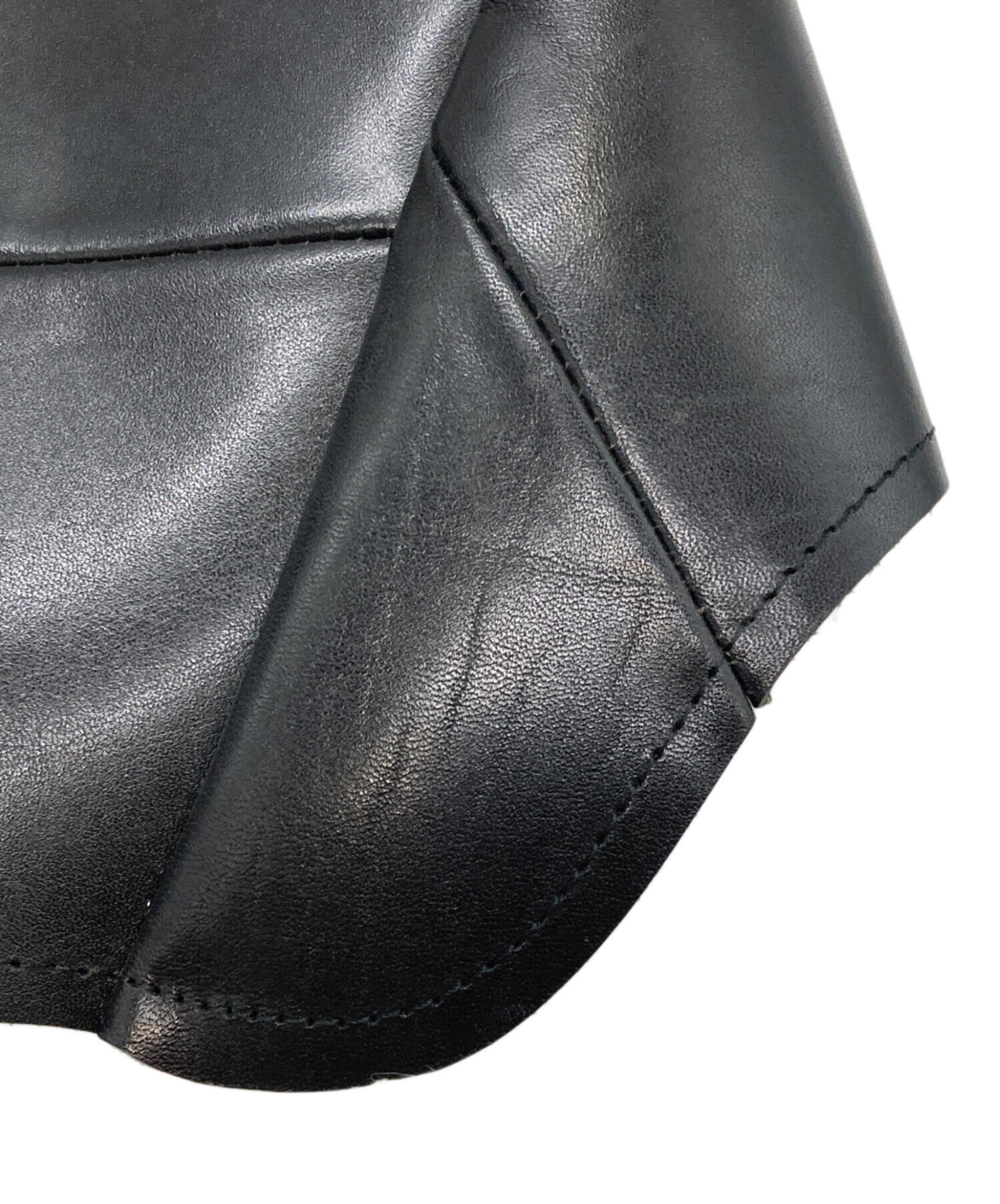 COMME des GARCONS レザーケース ブラック 中古・古着通販】COMME des GARCONS (コムデギャルソン) レザー