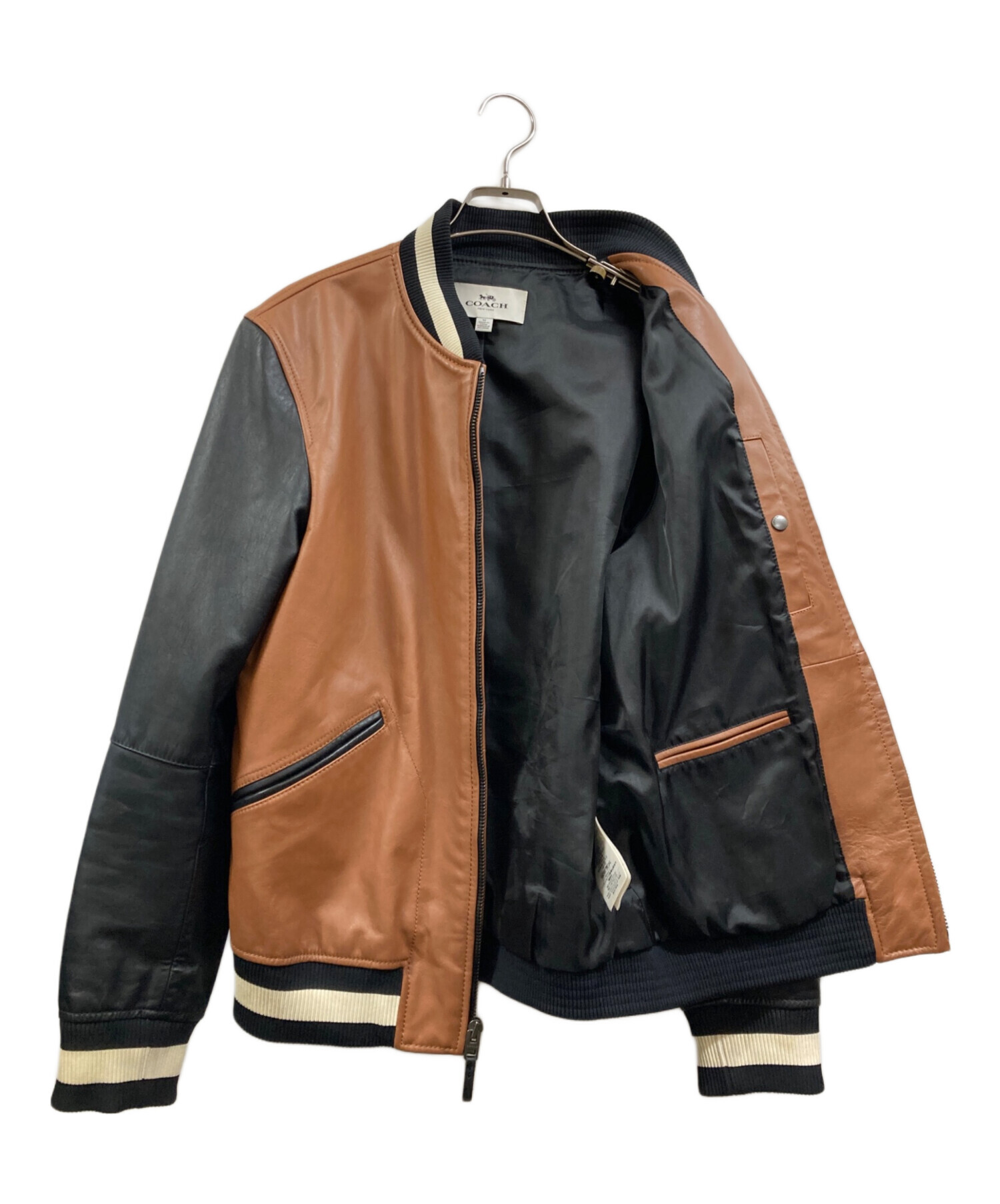 中古・古着通販】COACH (コーチ) レザージャケット ブラック サイズ:M
