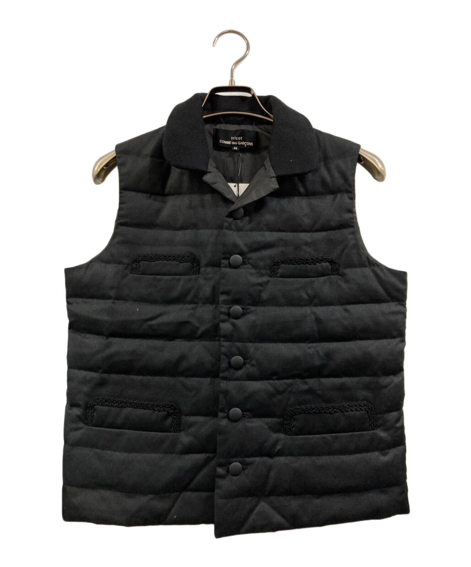 tricotCOMMEdesGARCONS ベスト⭐️美品⭐️黒 中古・古着通販】tricot COMME des GARCONS (トリココムデギャルソン