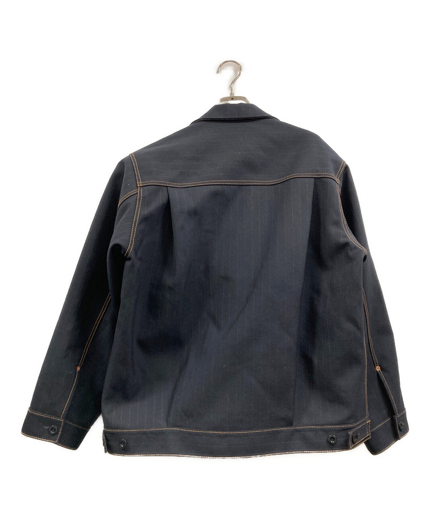 中古・古着通販】sacai (サカイ) Chalk Stripe Bonding Jacket