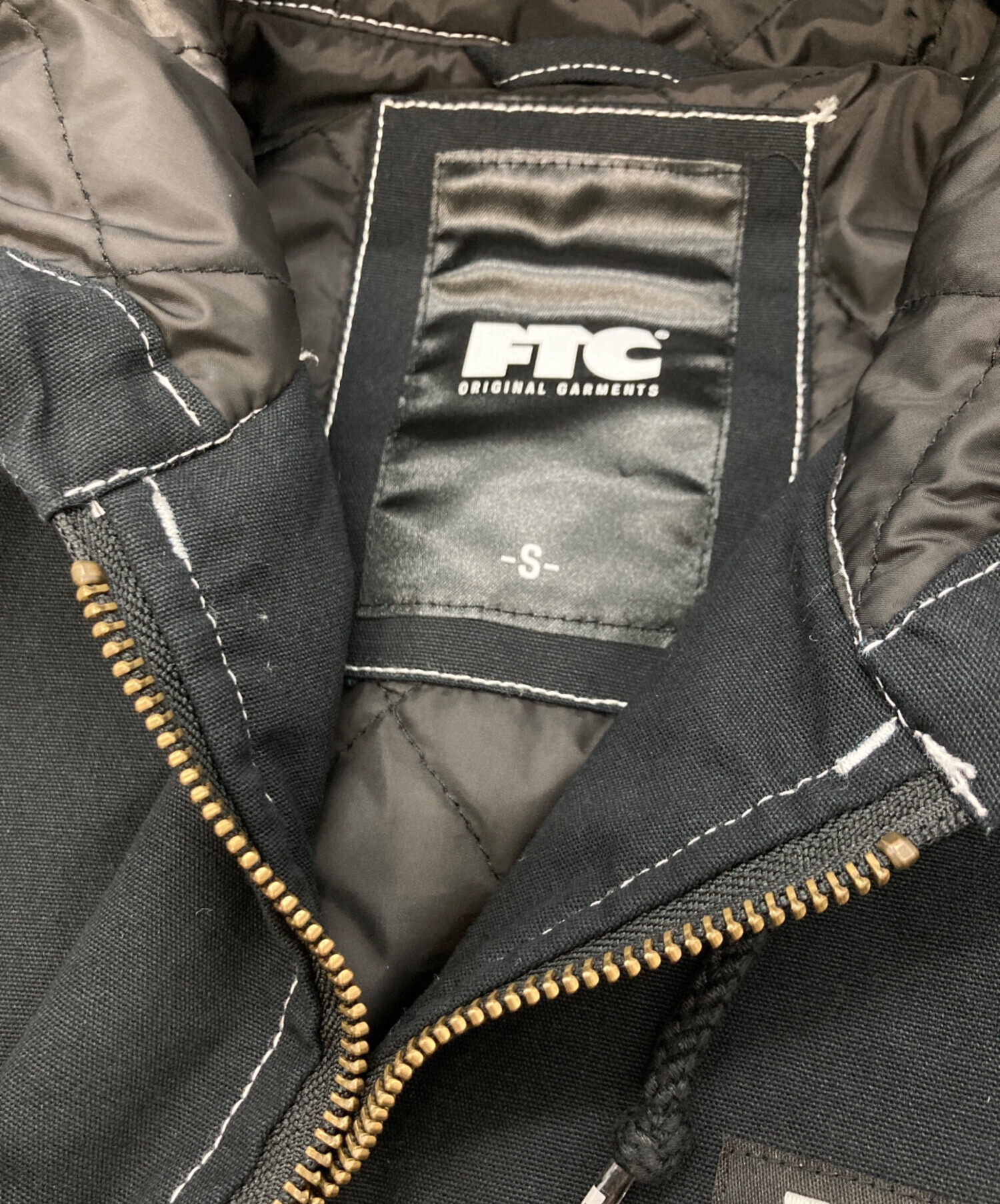 中古・古着通販】FTC (エフティーシー) WASHED CANVAS HOODED JACKET