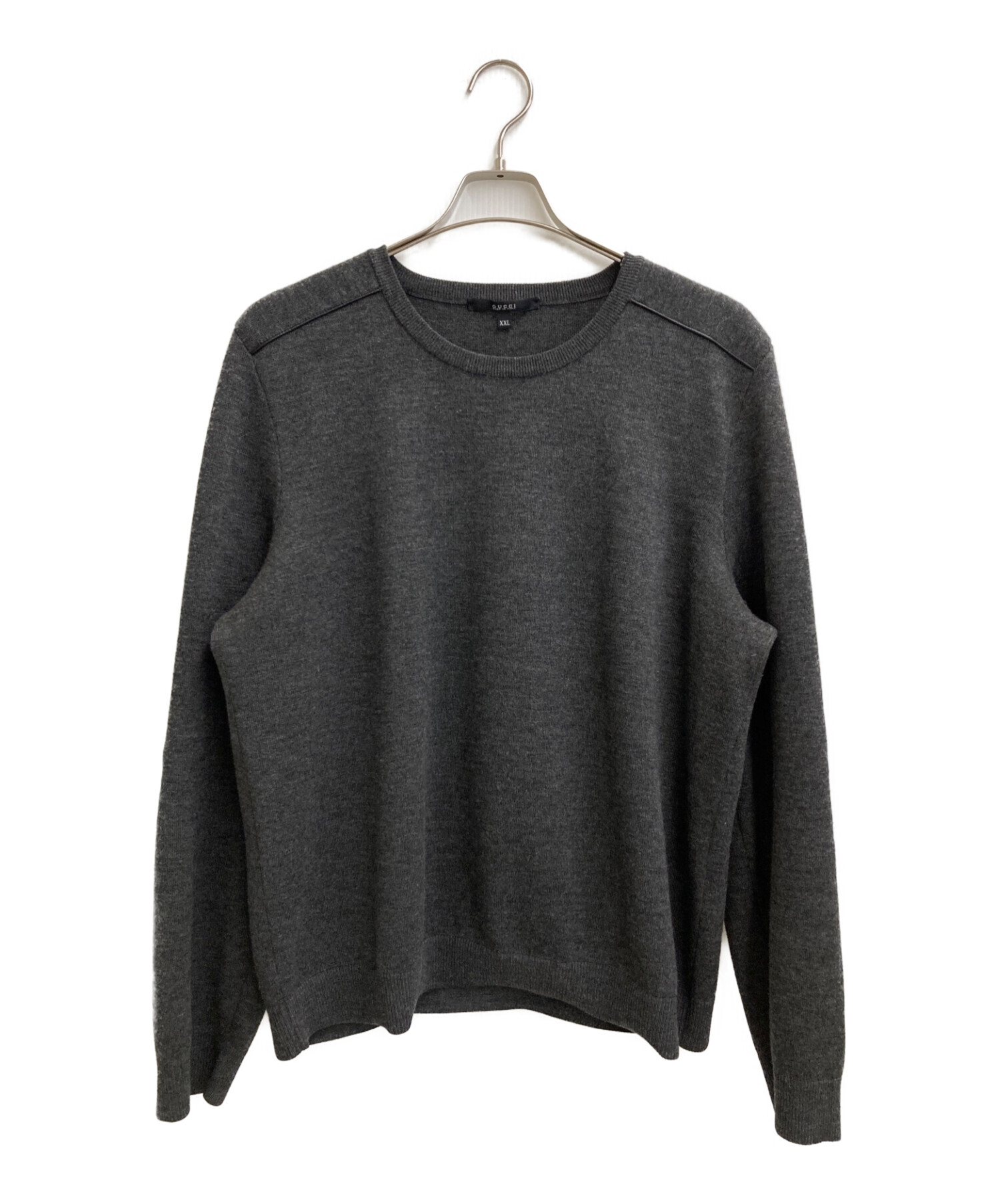 中古・古着通販】GUCCI (グッチ) クルーネックニット グレー サイズ 
