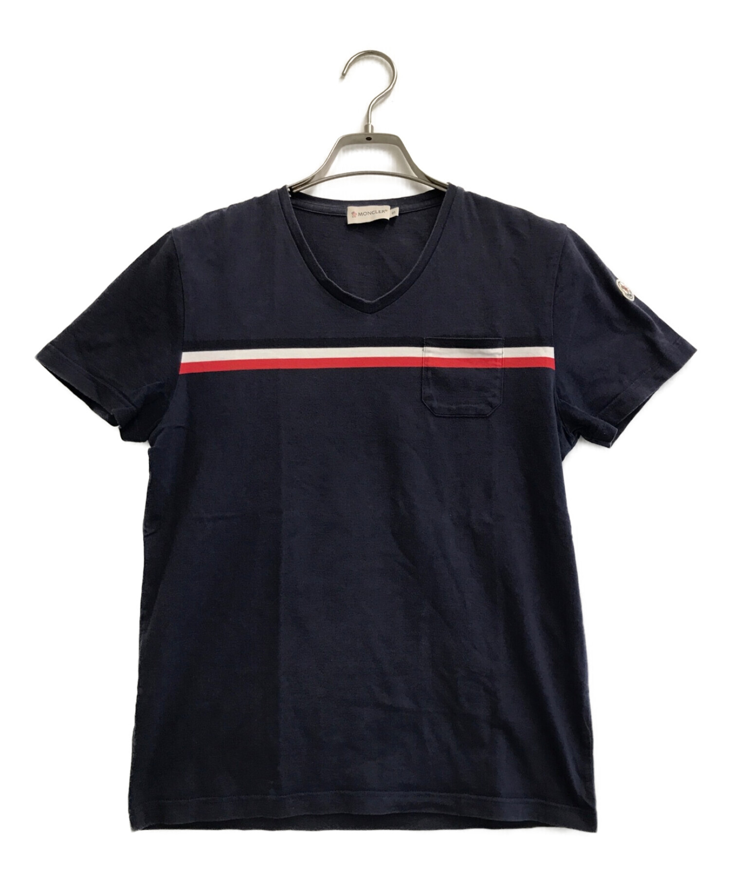 中古・古着通販】MONCLER (モンクレール) トリコロールラインTシャツ 