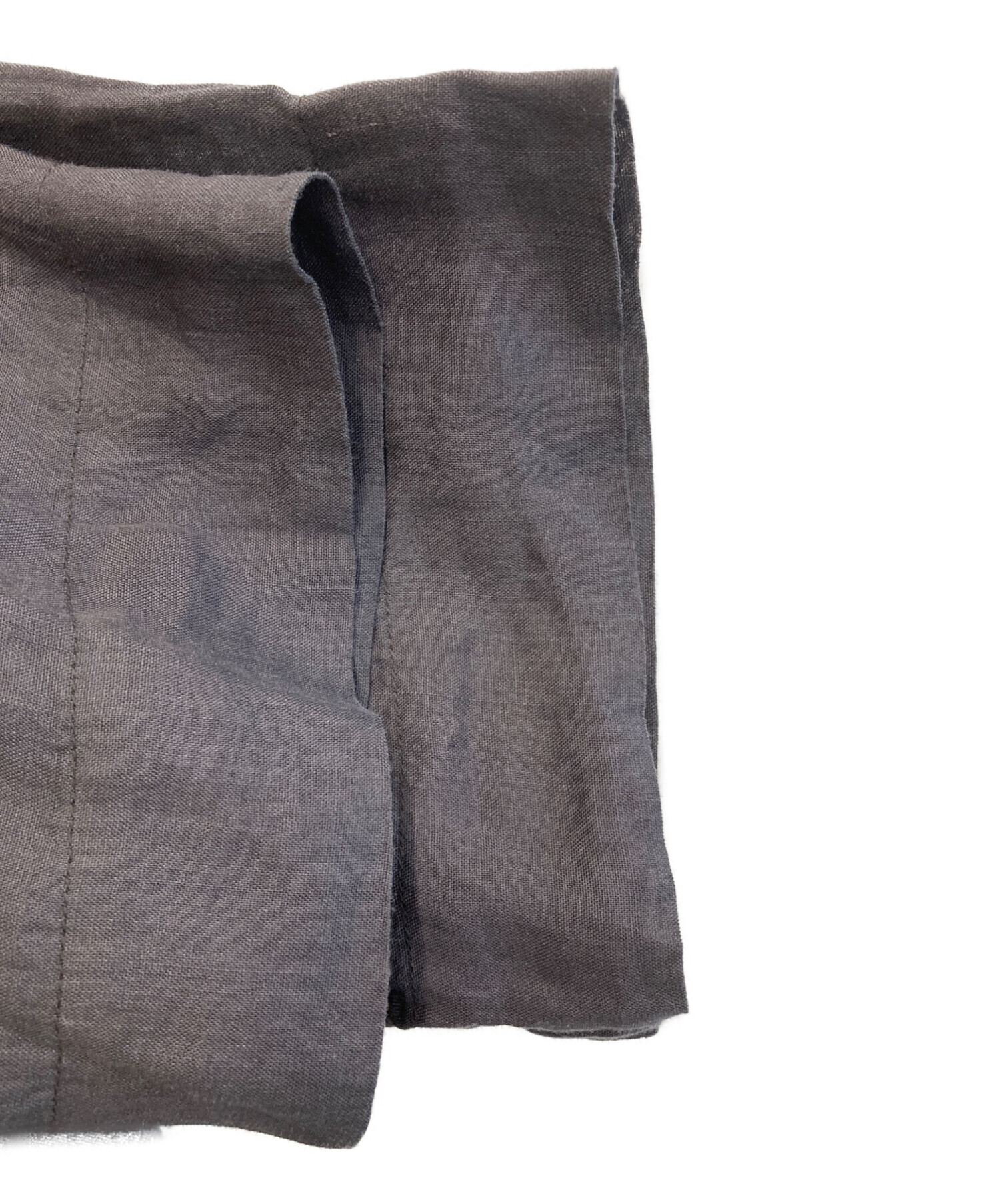 【新品】　ネストローブ　ワンピース　ギャザー　ネイビー　リネン nest Robe 【染】ネストローブ *リネンワンピース*麻ネイビー