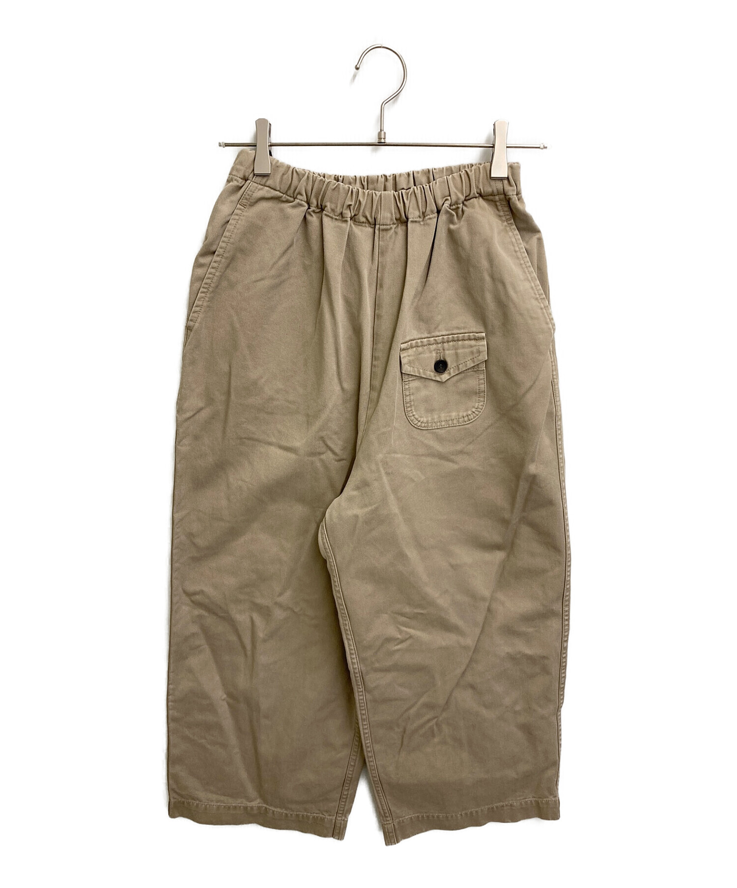 ゴーシュ☆カツラギパンツ☆ベージュ ゴーシュ◯カツラギワイドパンツ