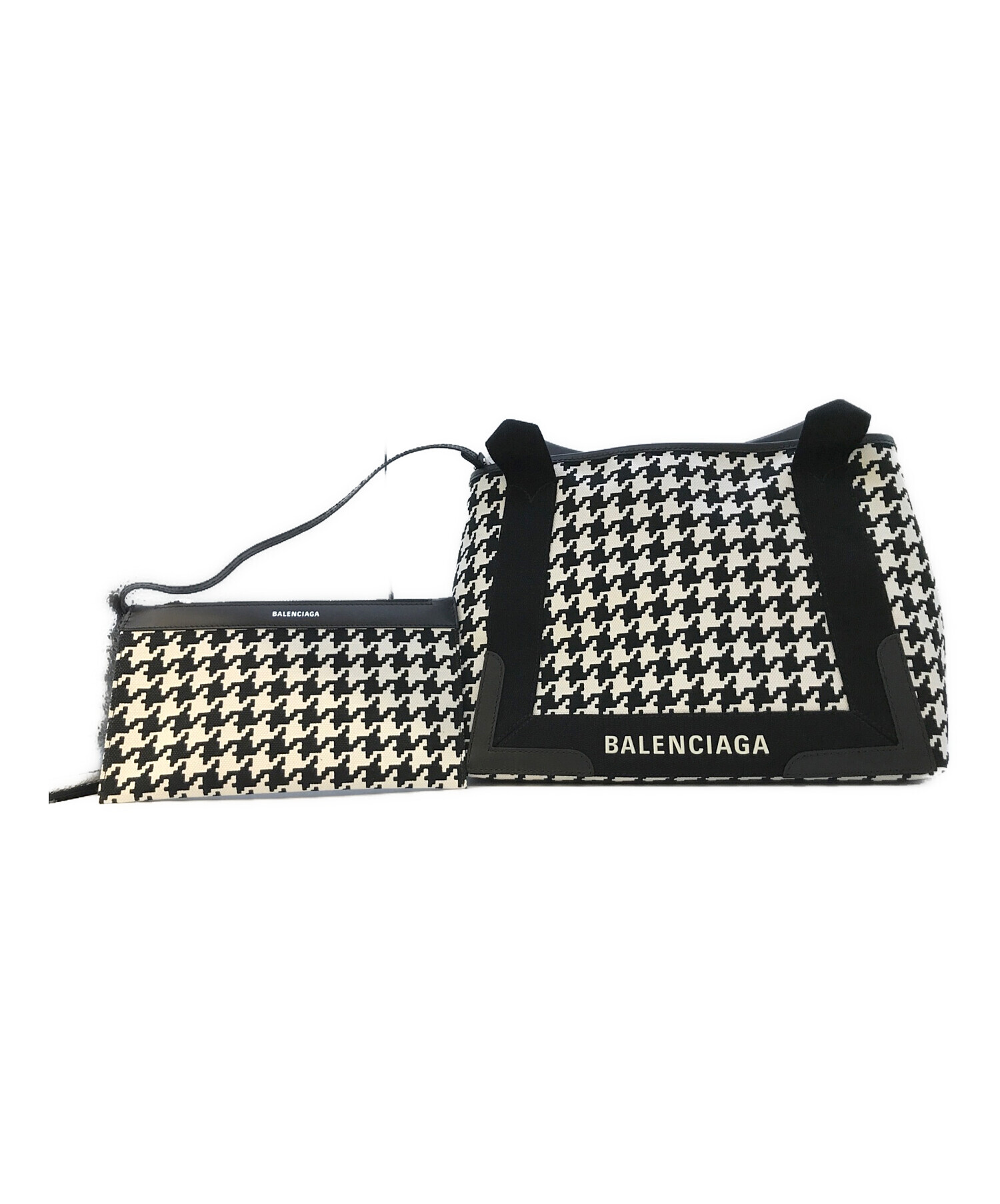 中古・古着通販】BALENCIAGA (バレンシアガ) ネイビーカバスバッグS 