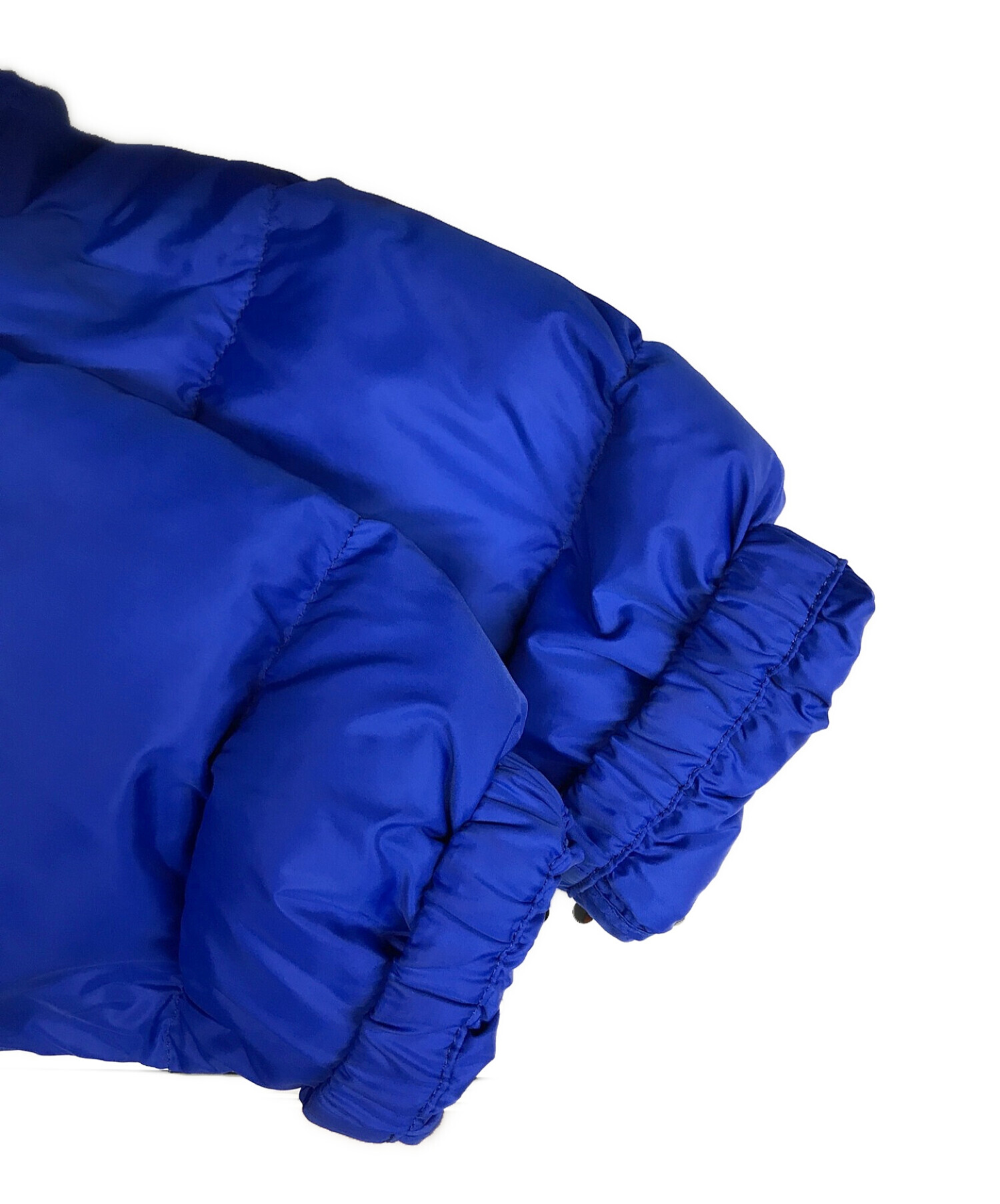 中古・古着通販】COACH (コーチ) レザートリムダウンパーカー ブルー